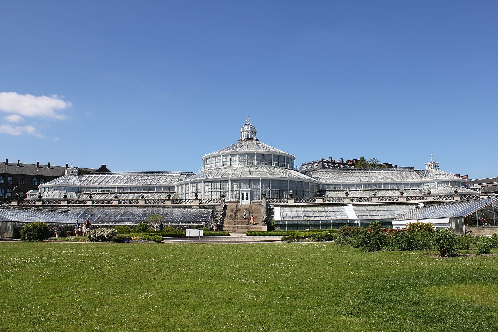 Estufa de vidro no Jardim Botânico de Copenhague