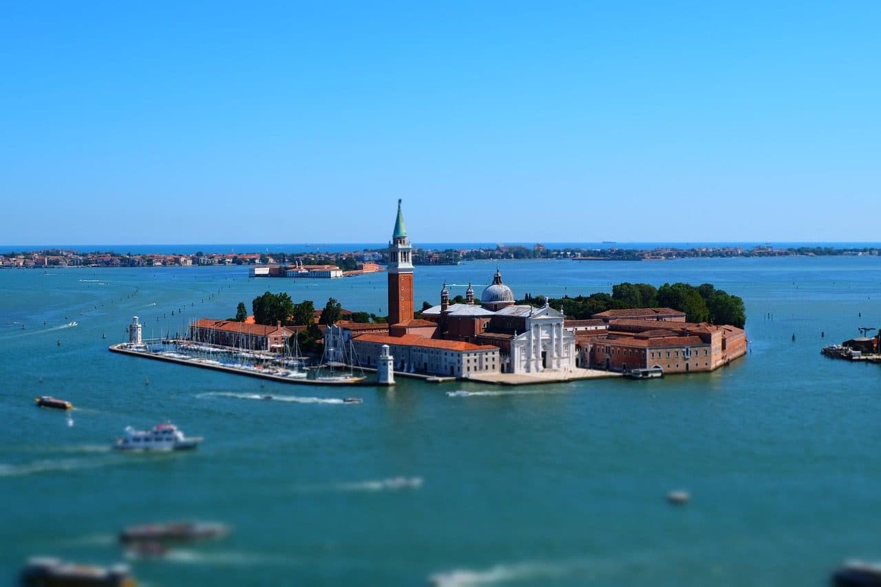 Vista da ilha de San Giorgio Maggiore em Veneza