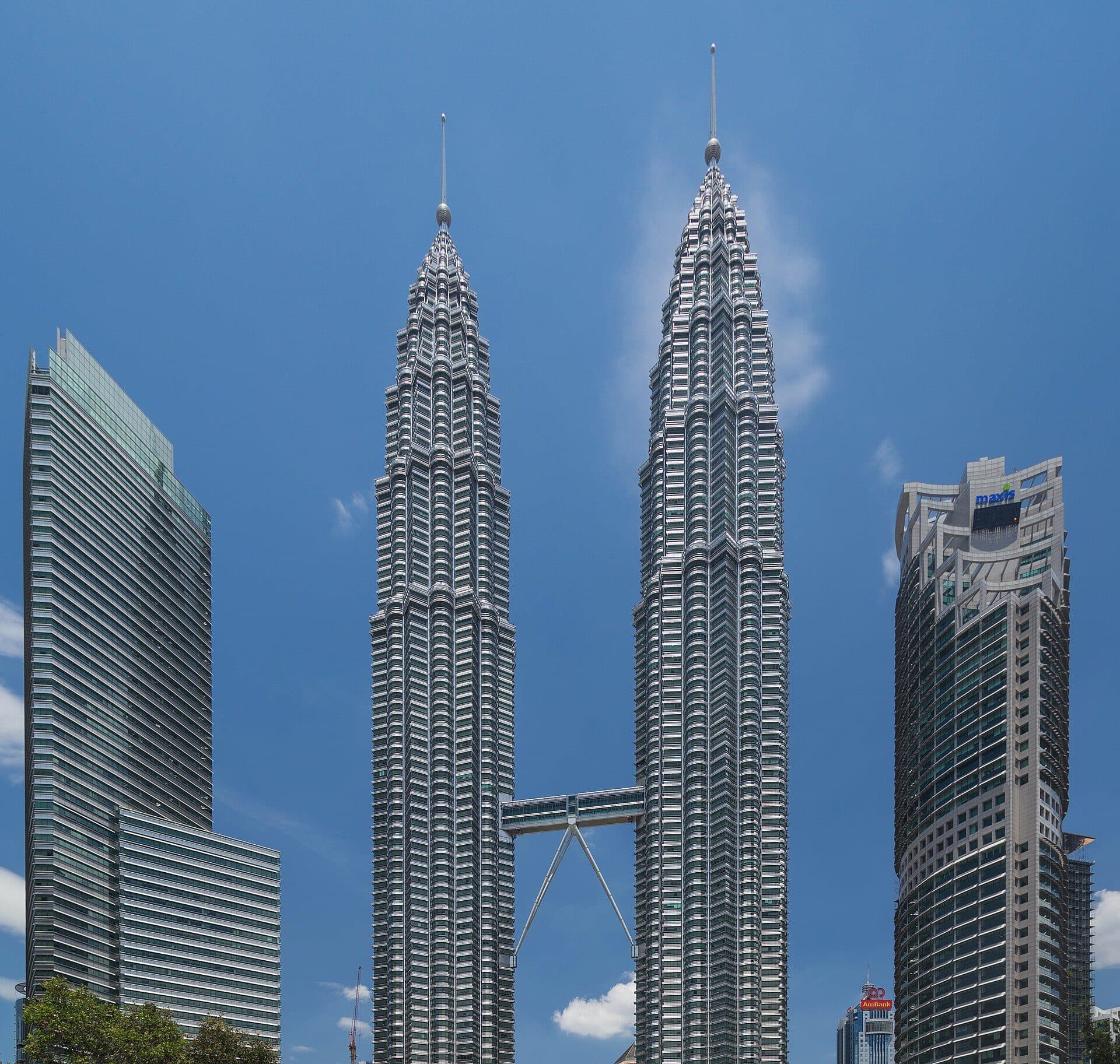 Vista das Petronas Towers em Kuala Lumpur