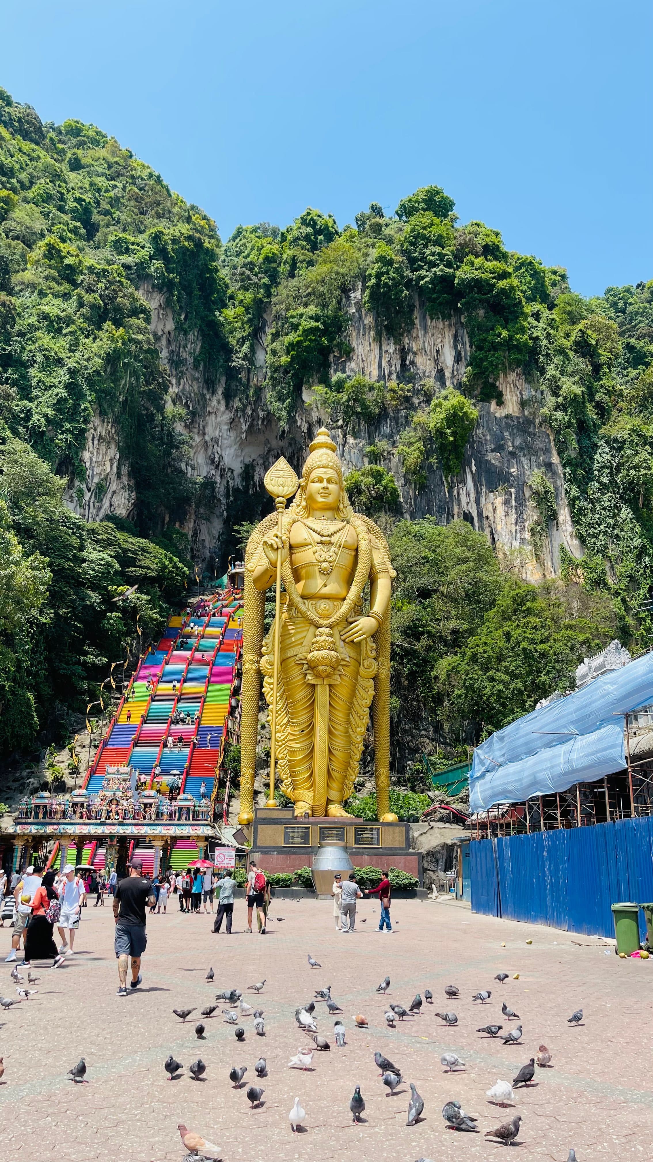 Estátua de Lord Murugan nas Batu Caves na Malásia