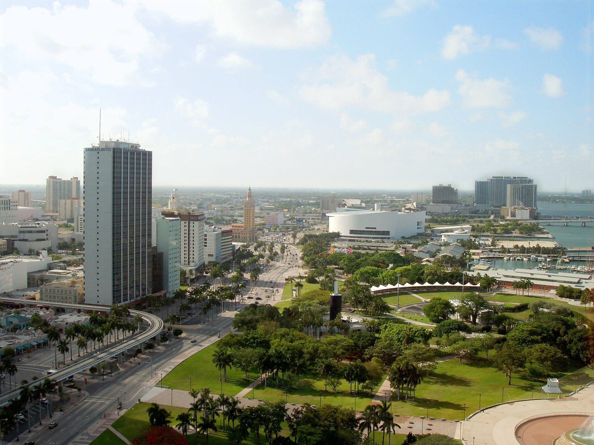 Vista de Downtown Miami a partir do hotel InterContinental