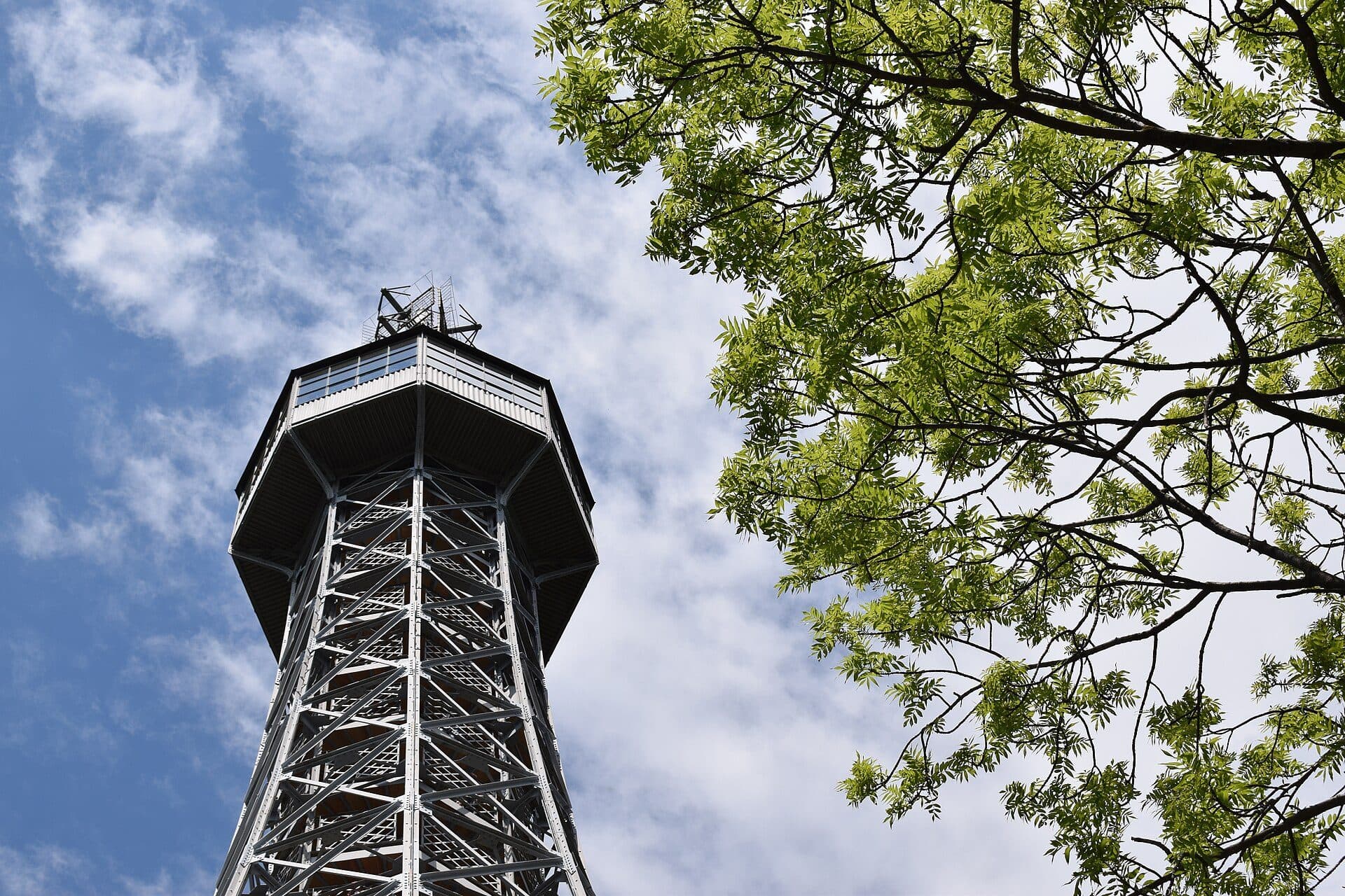 Vista da torre de observação de Petřín