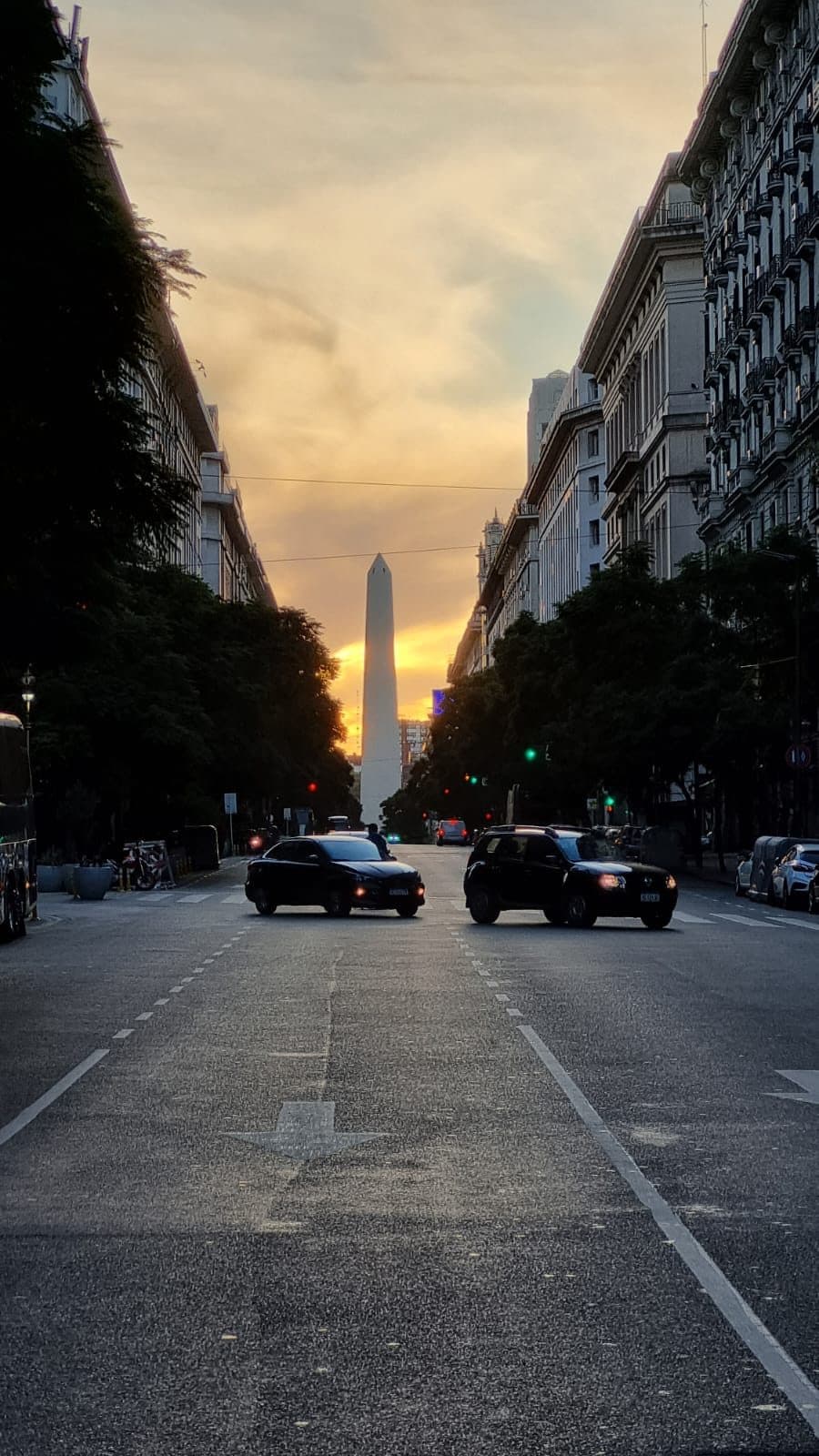 Vista do Obelisco de Buenos Aires na Argentina