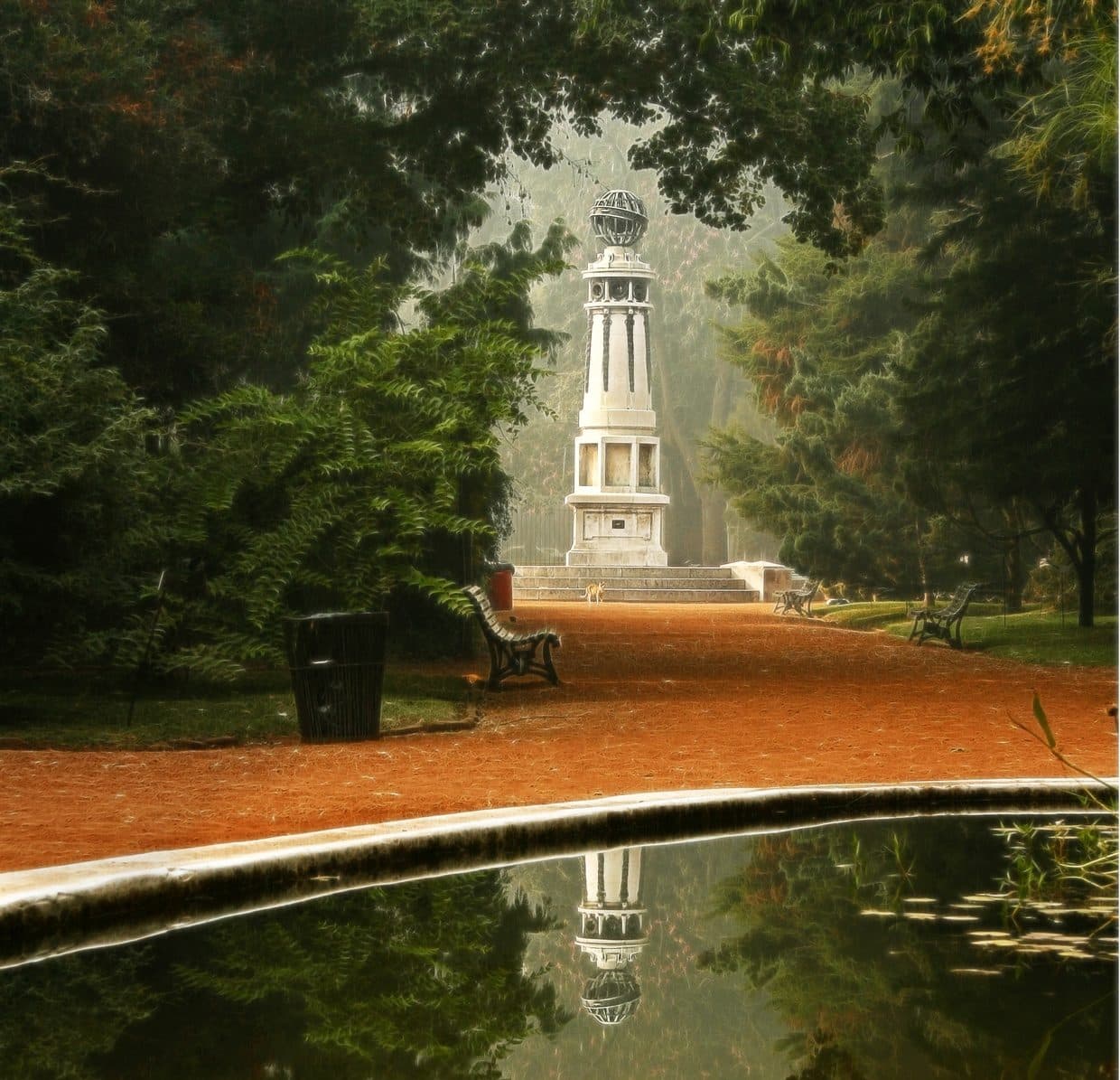 Instrumento meteorológico instalado no Jardim Botânico de Buenos Aires