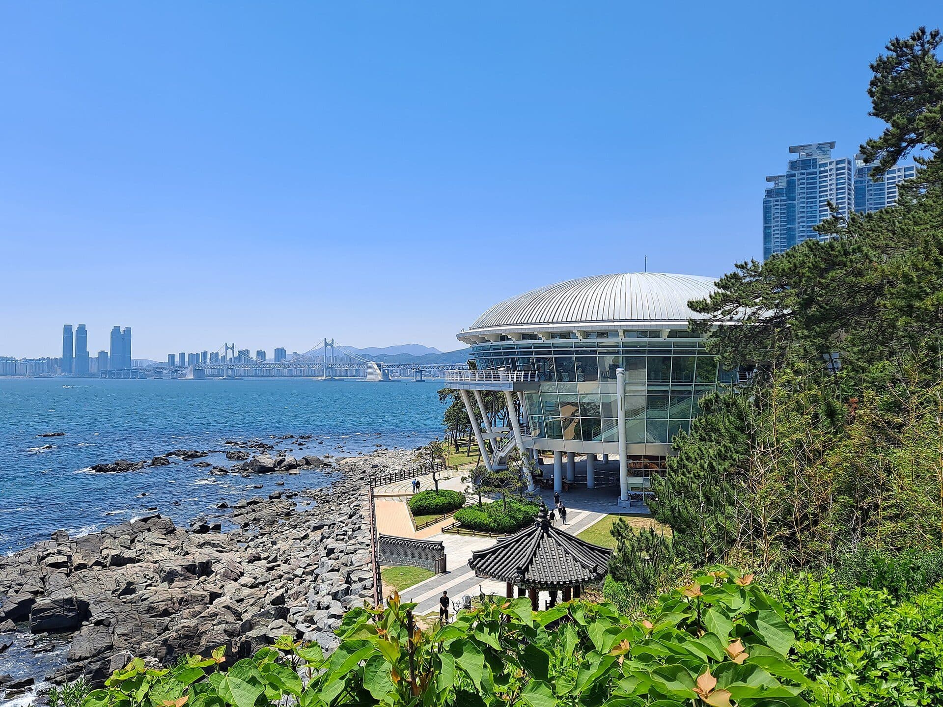 Vista da ilha Dongbaekseom na cidade de Busan