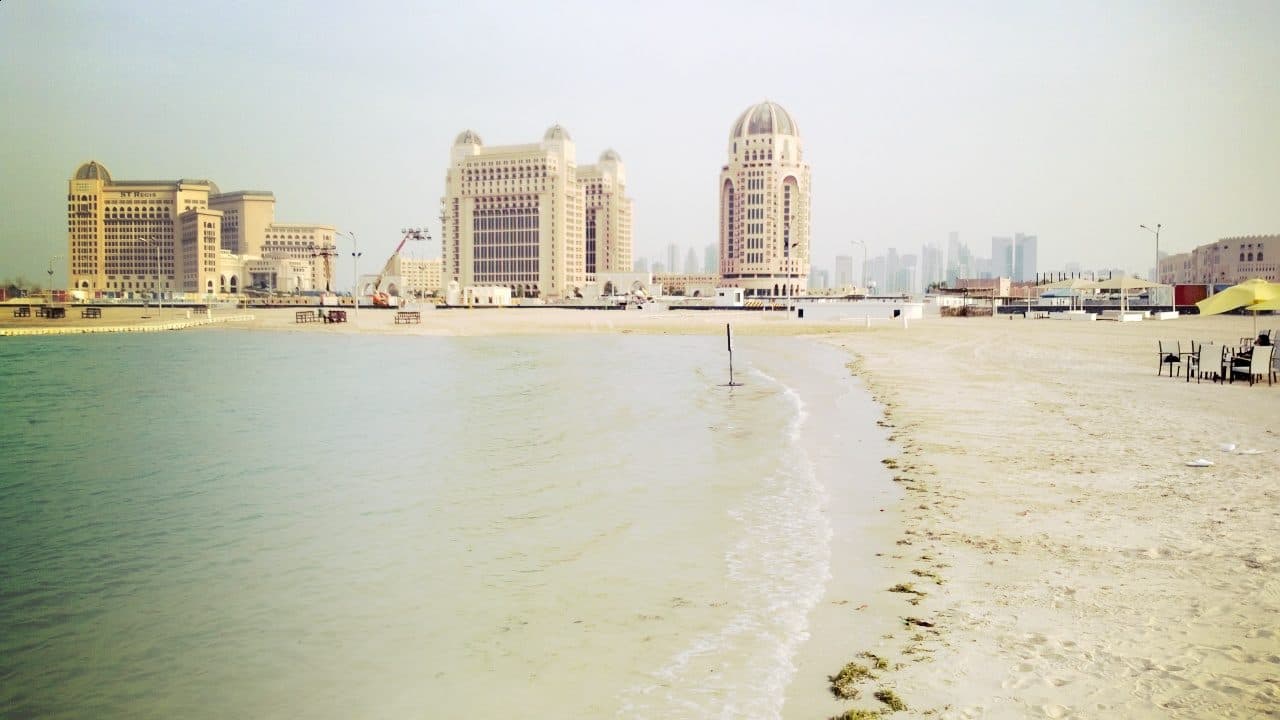 Vista panorâmica da Katara Village em Doha, no Catar
