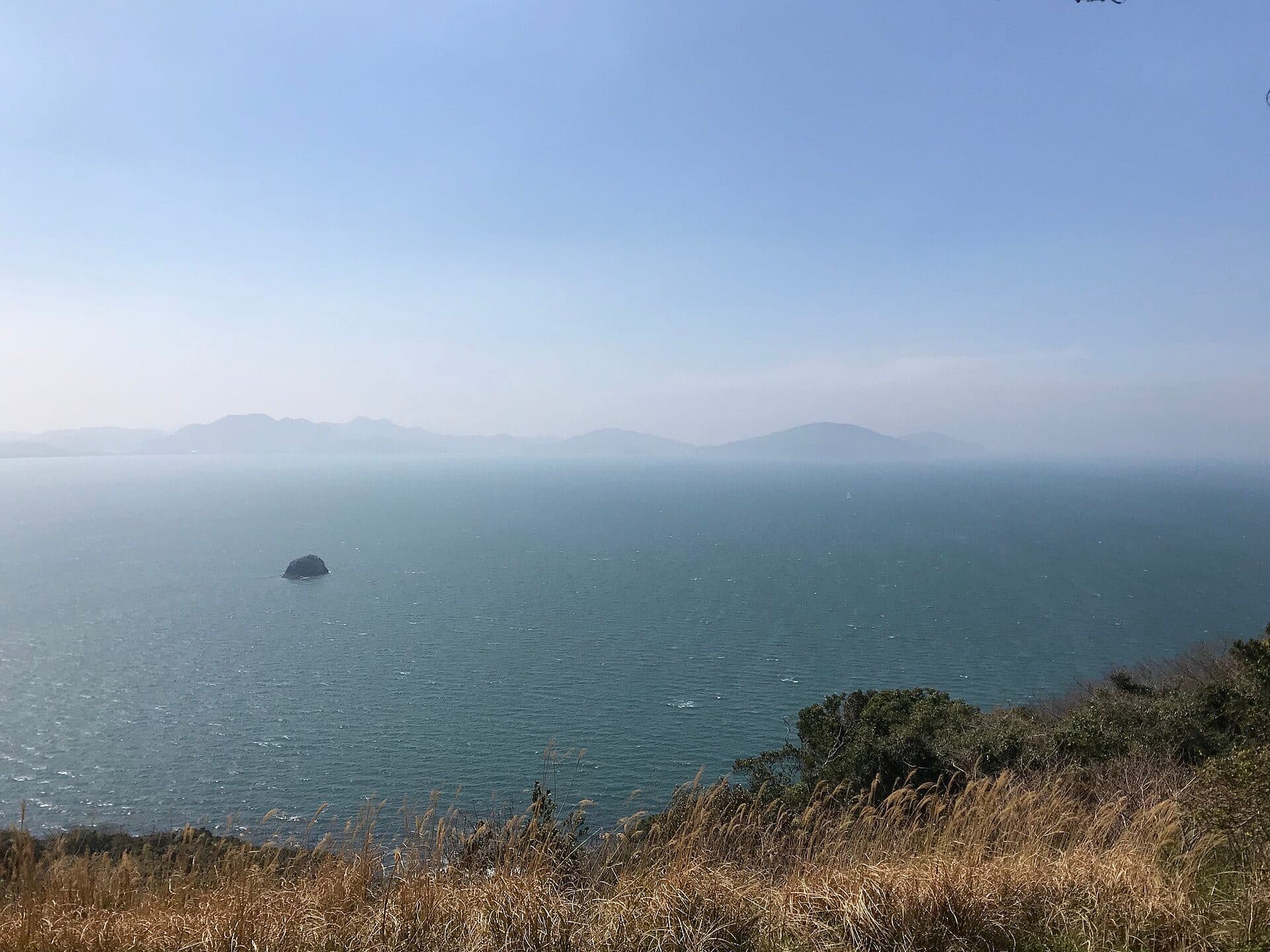 Vista da ilha Zonose a partir do Nokonoshima Island Park