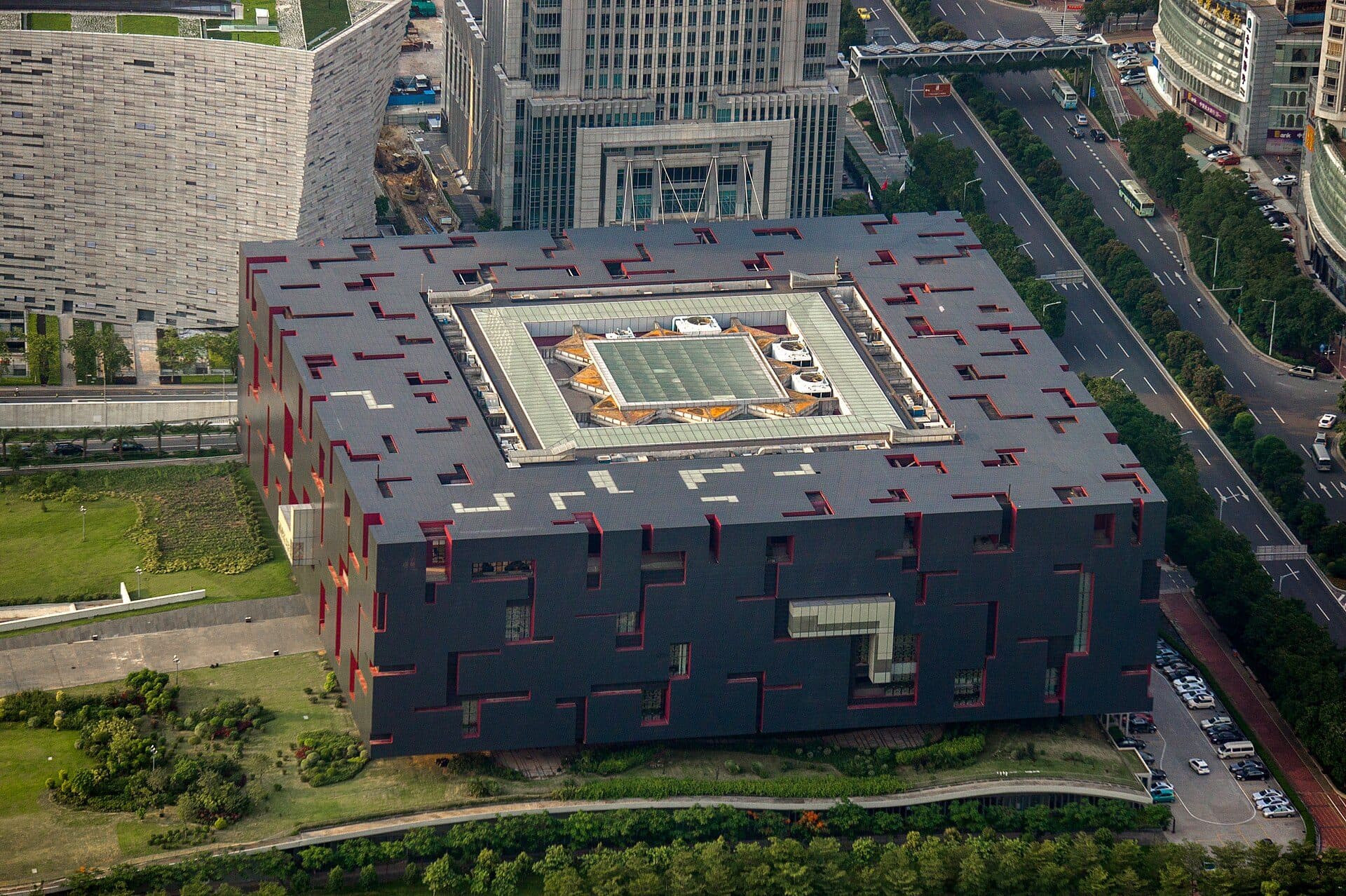 Fachada do edifício do Guangdong Museum