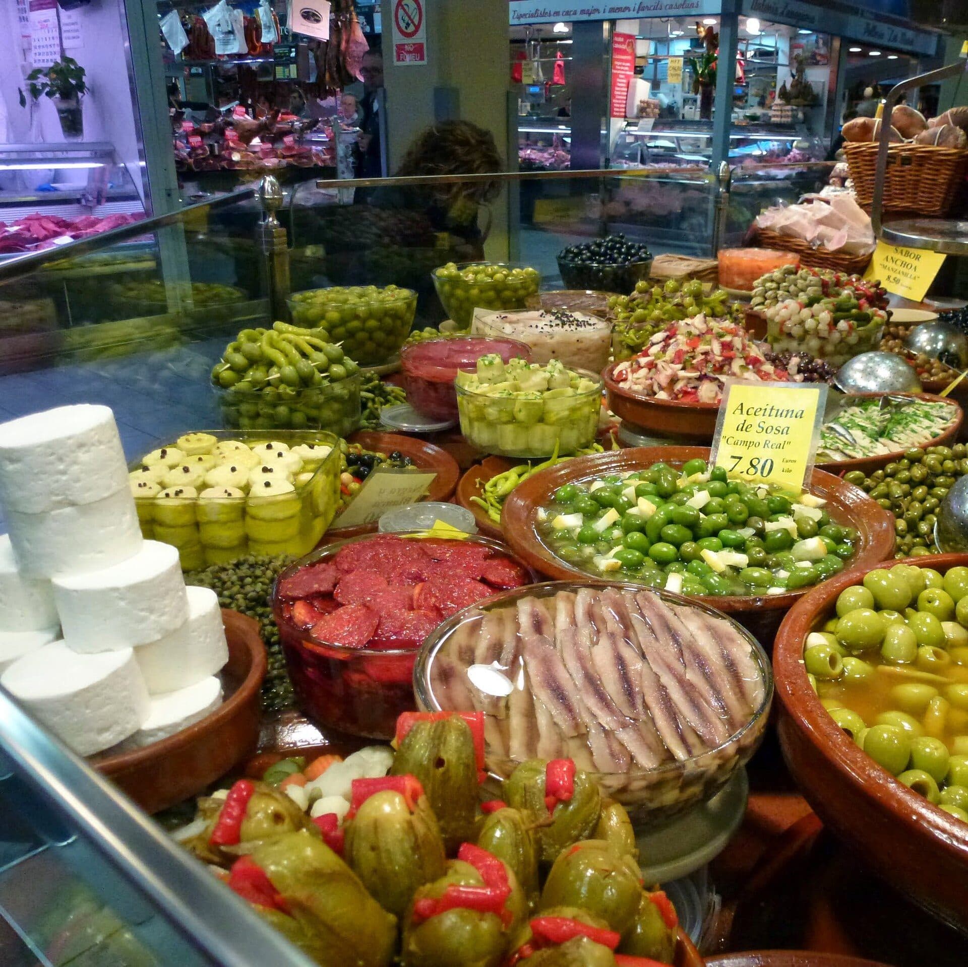 Vista do Mercado del Olivar em Palma de Mallorca