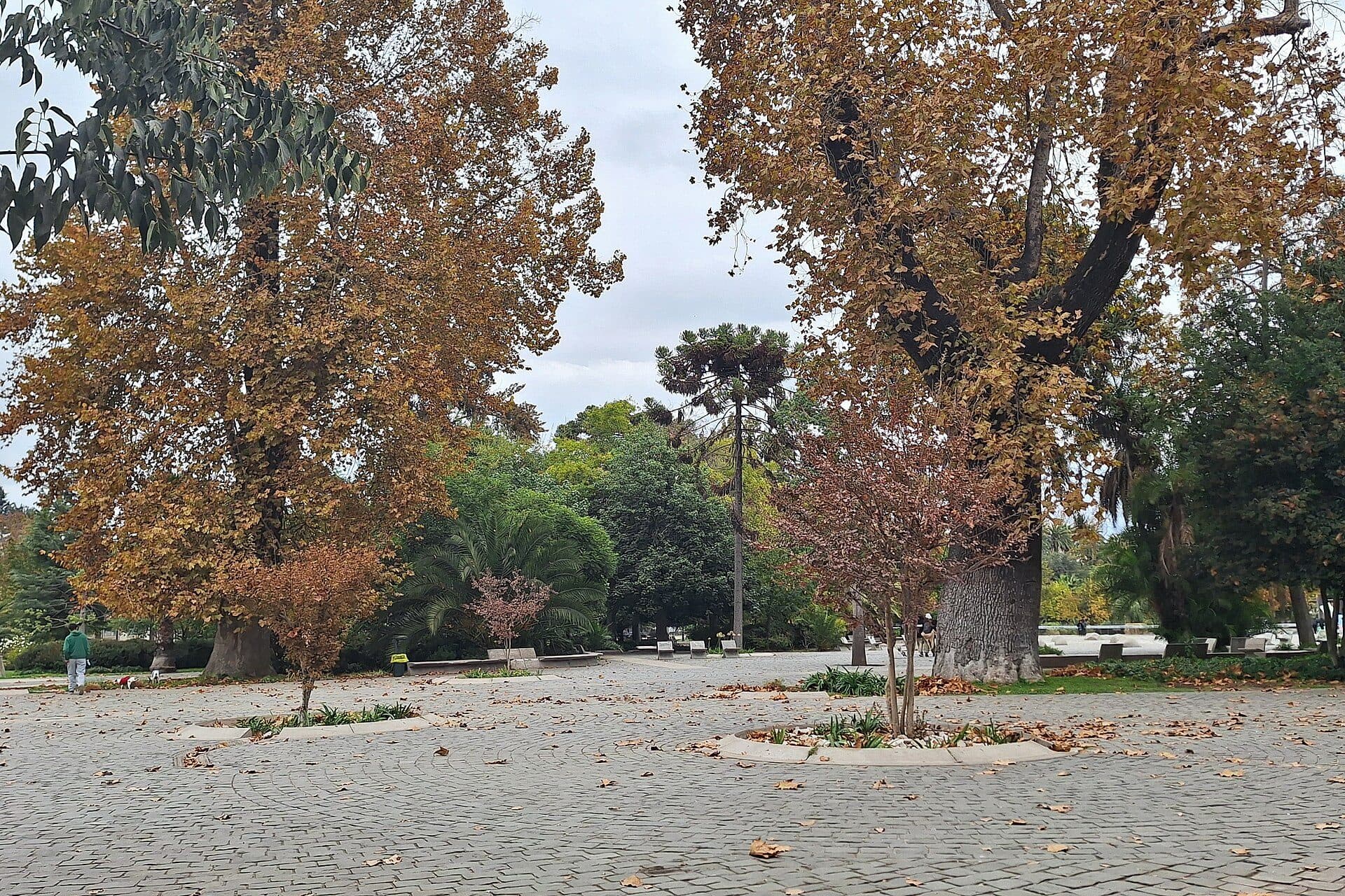 Vista do Parque Quinta Normal na cidade de Santiago