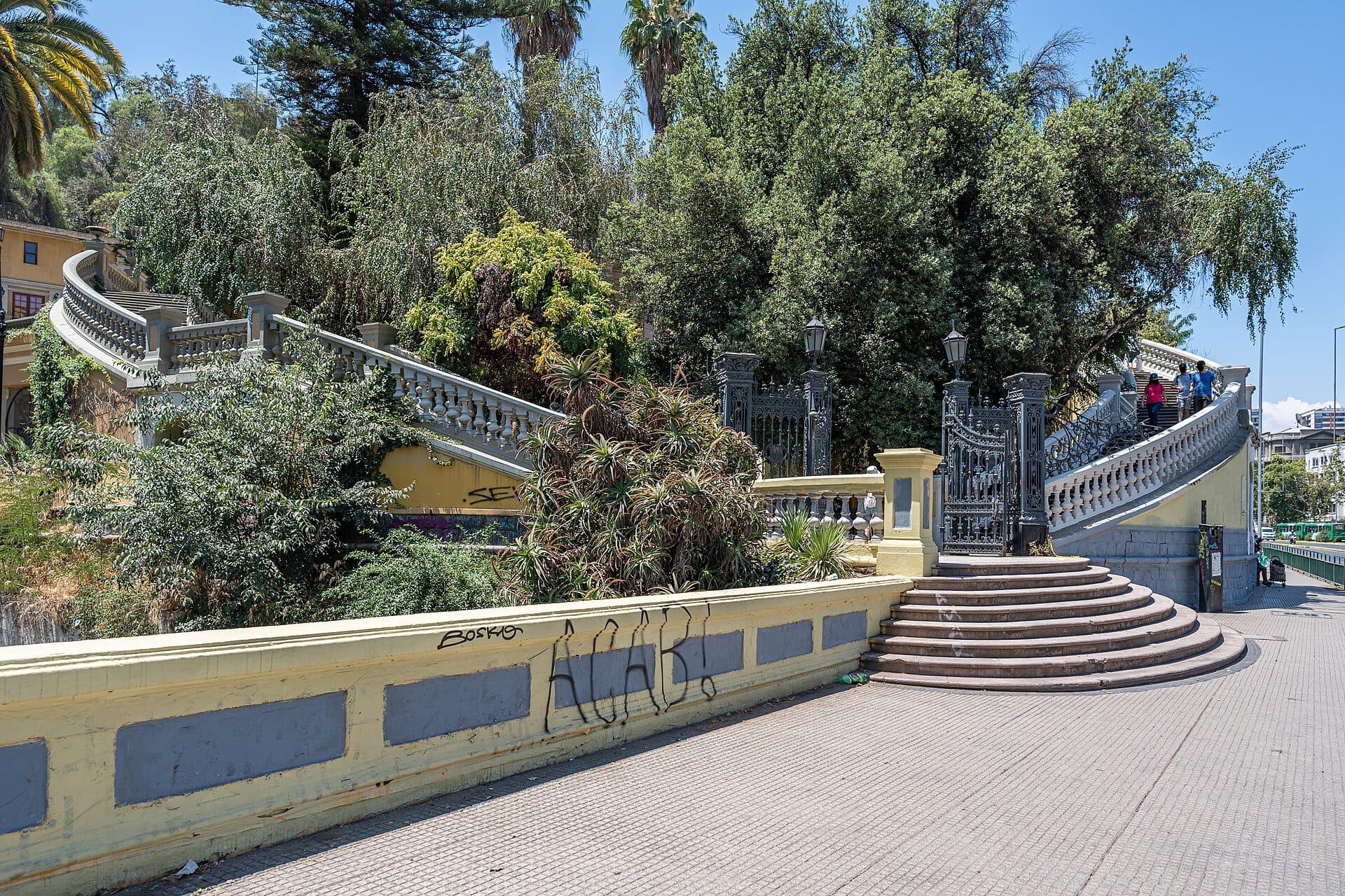 Vista da entrada do Cerro Santa Lucía