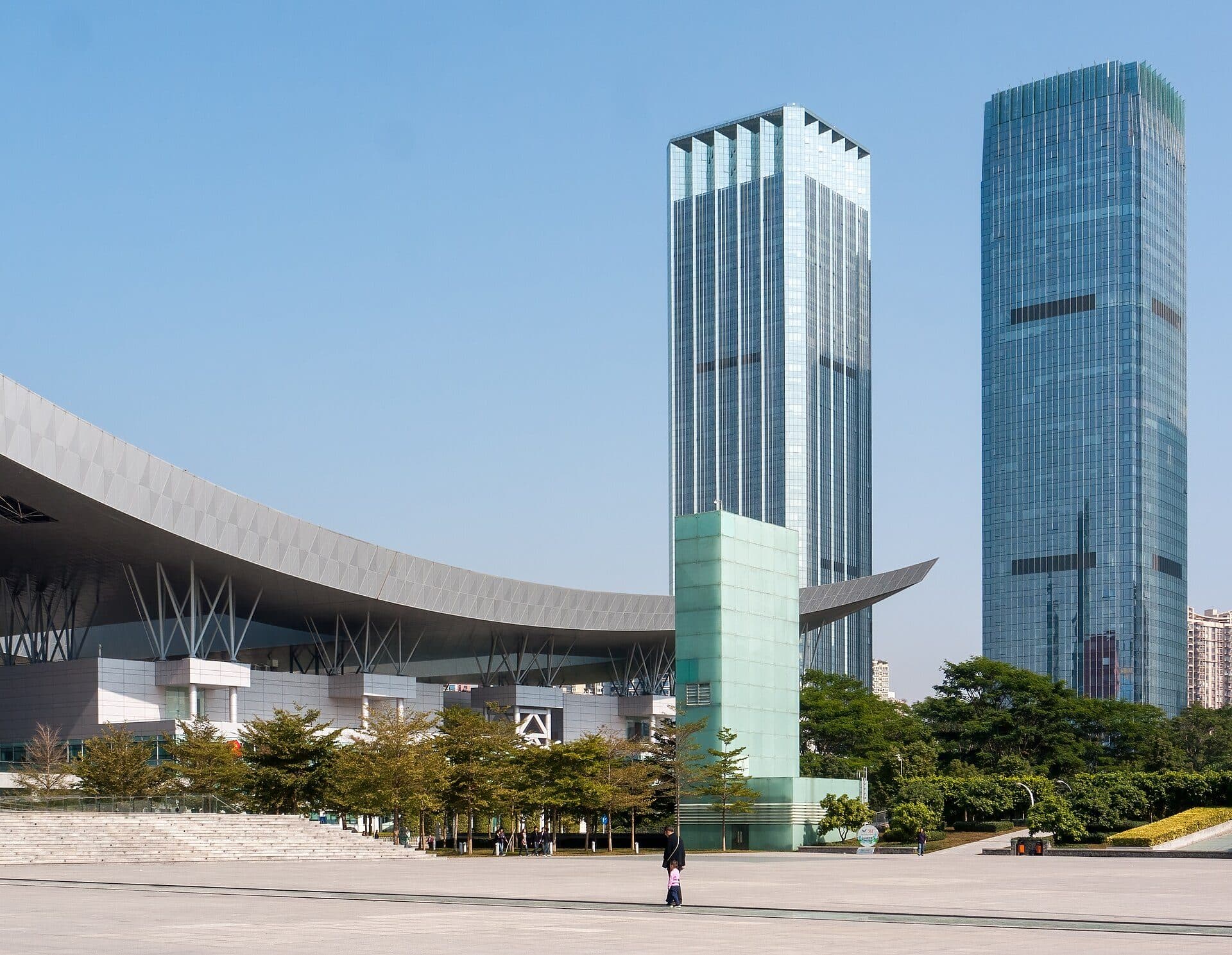 Vista externa do edifício do Shenzhen Civic Center