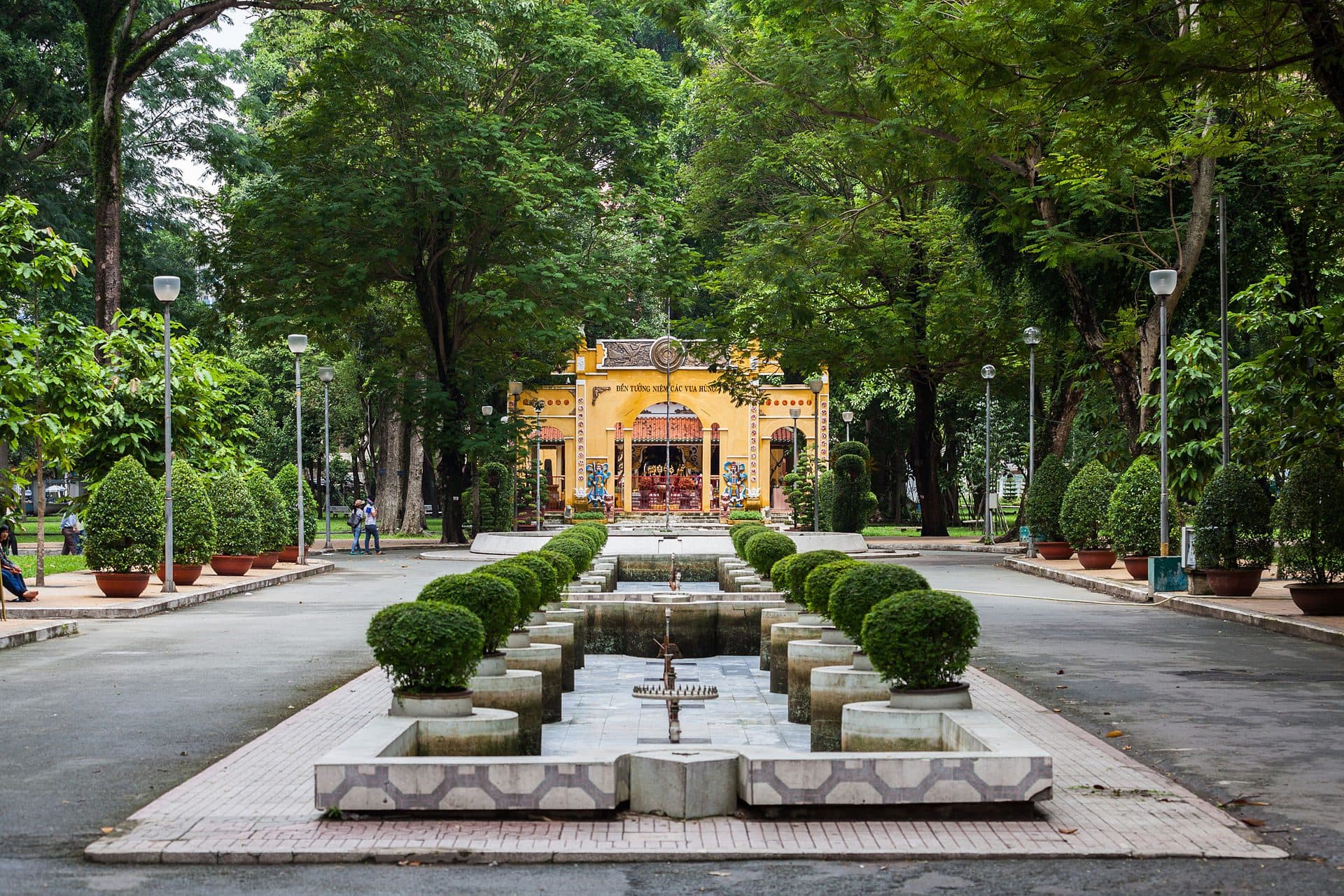 Vista do Parque Tao Dan na Cidade de Ho Chi Minh, no Vietnã