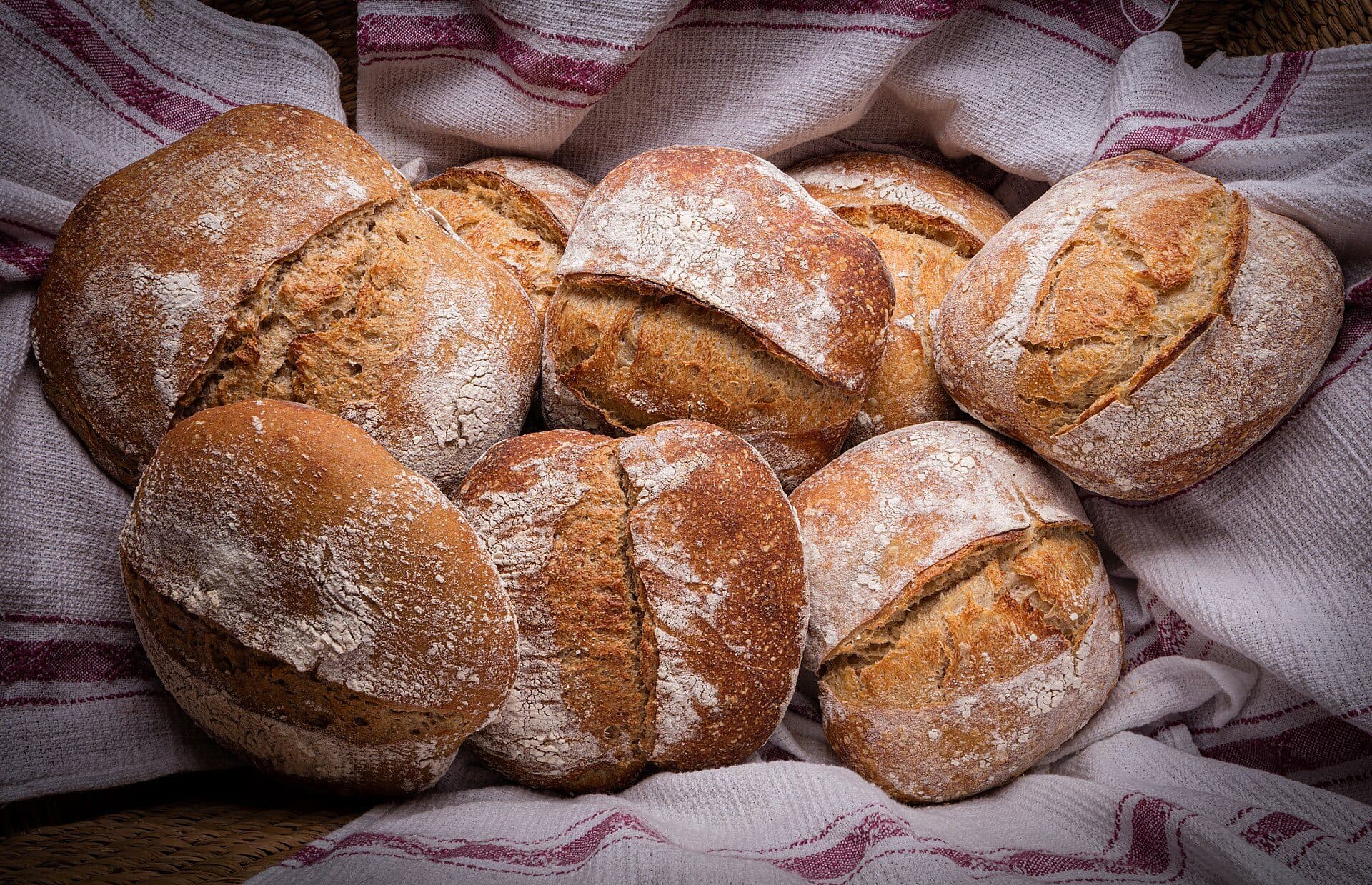 Pão caseiro de fermentação natural