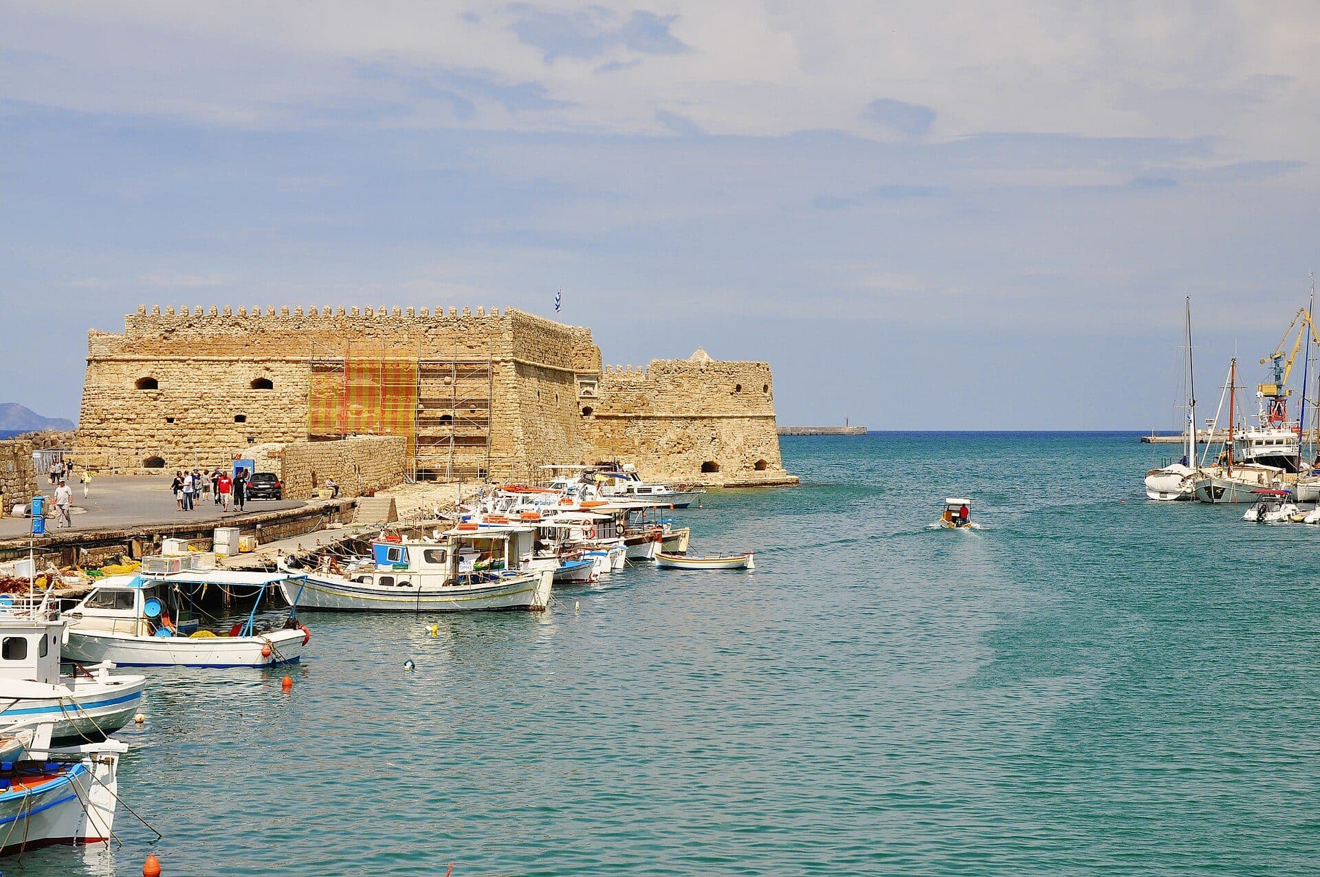 Fortaleza veneziana de Koules em Heraklion, na ilha de Creta