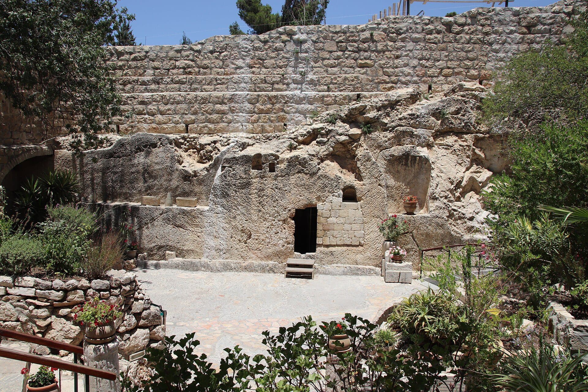 Vista do Jardim da Tumba em Jerusalém