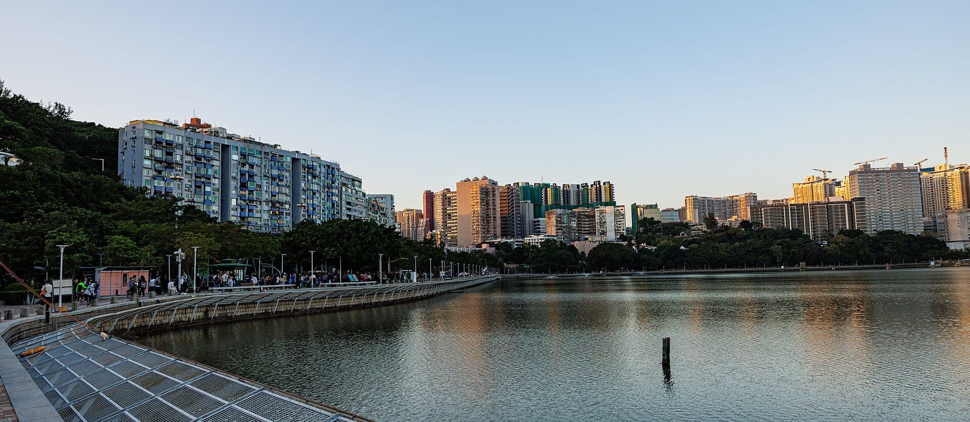 Vista da área do ZAPE Reservoir em Macau