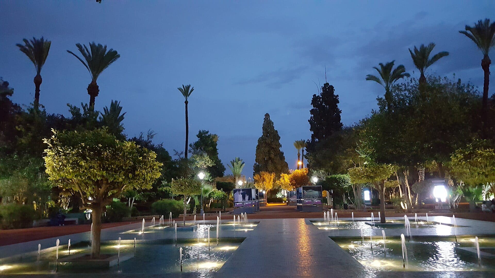 Fonte de água no Cyber Parc Arsat Moulay Abdeslam