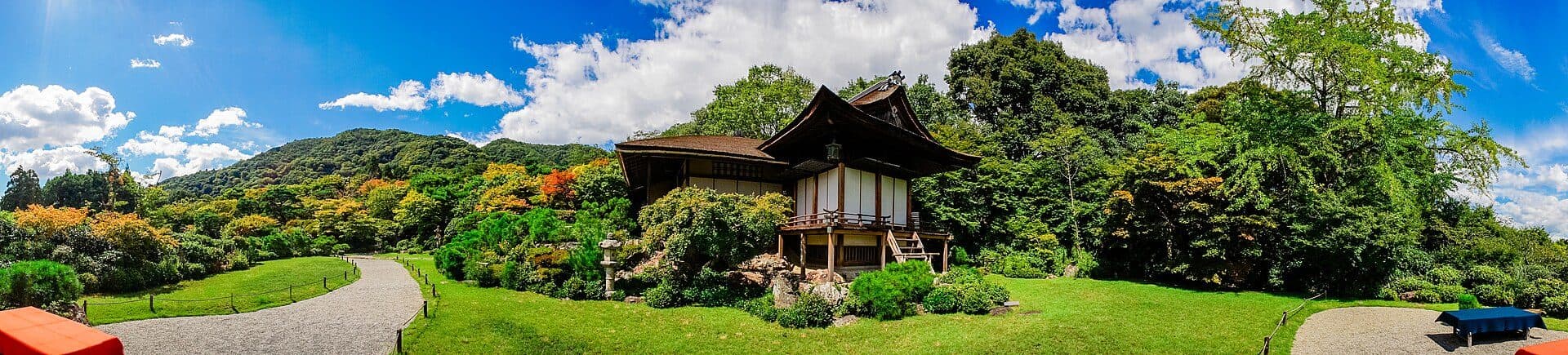 Vista do jardim Okochi Sanso em Kyoto
