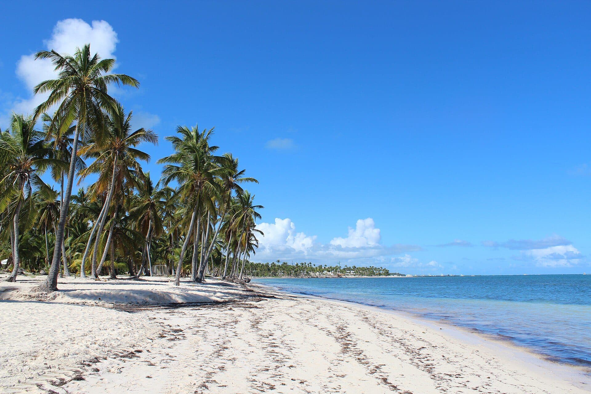 Vista da praia Cabeza de Toro em Punta Cana