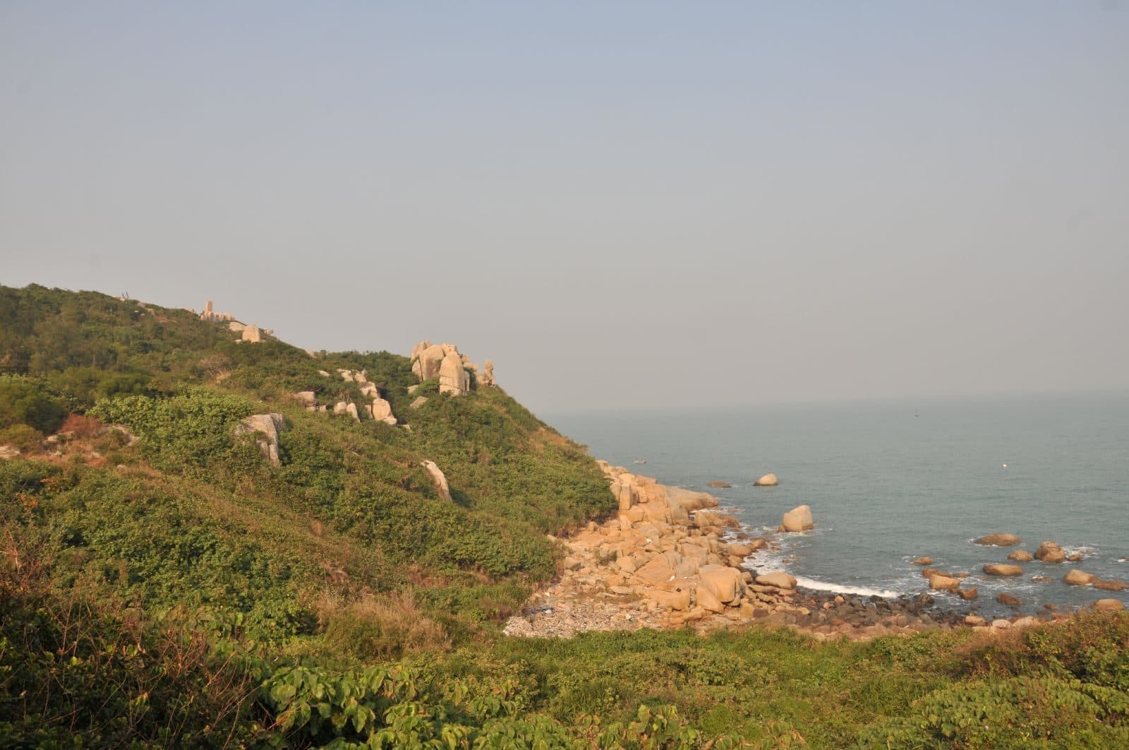 Vista da paisagem da Ilha Dong Ao em Zhuhai