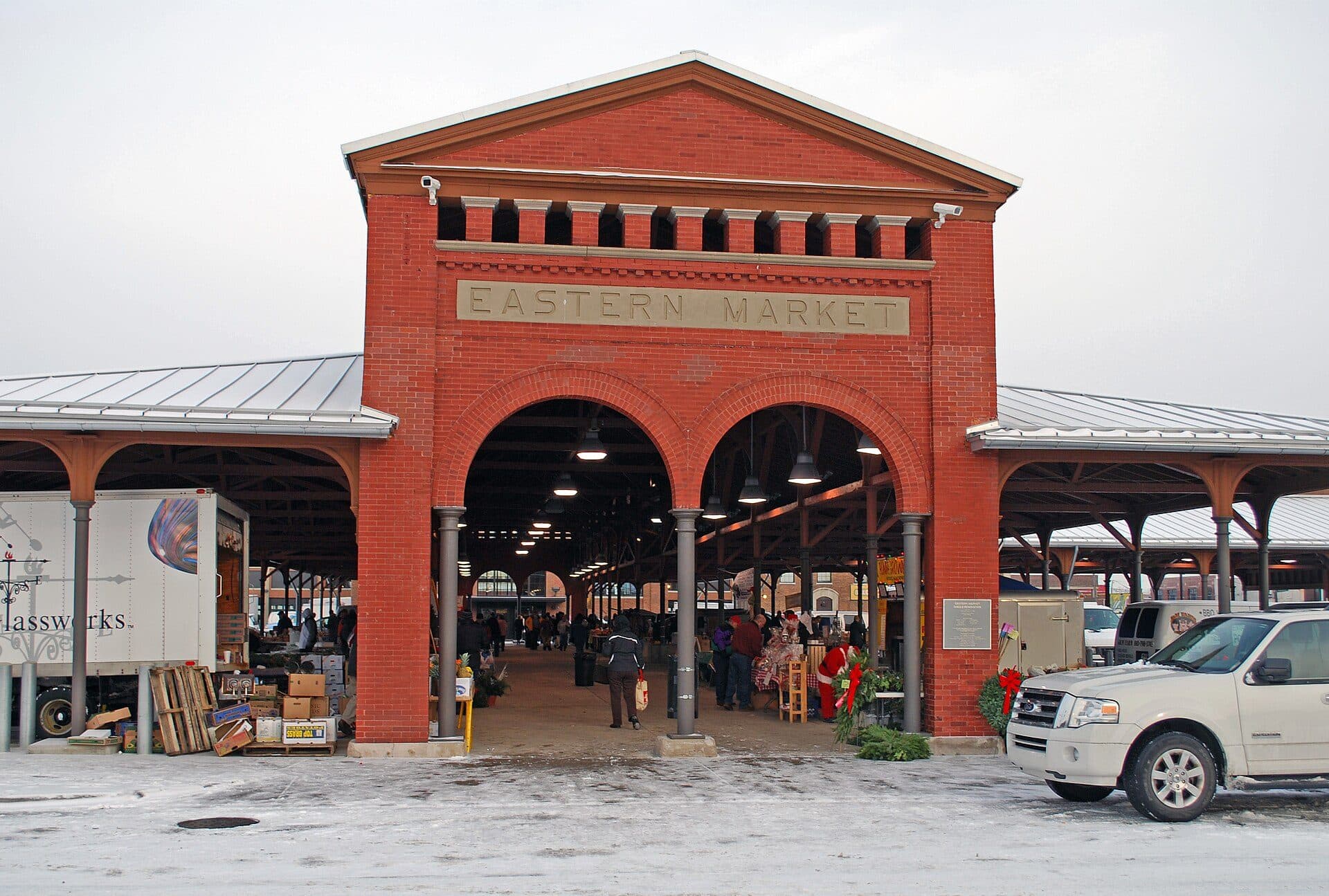 Fachada do Shed 2 no Eastern Market em Detroit