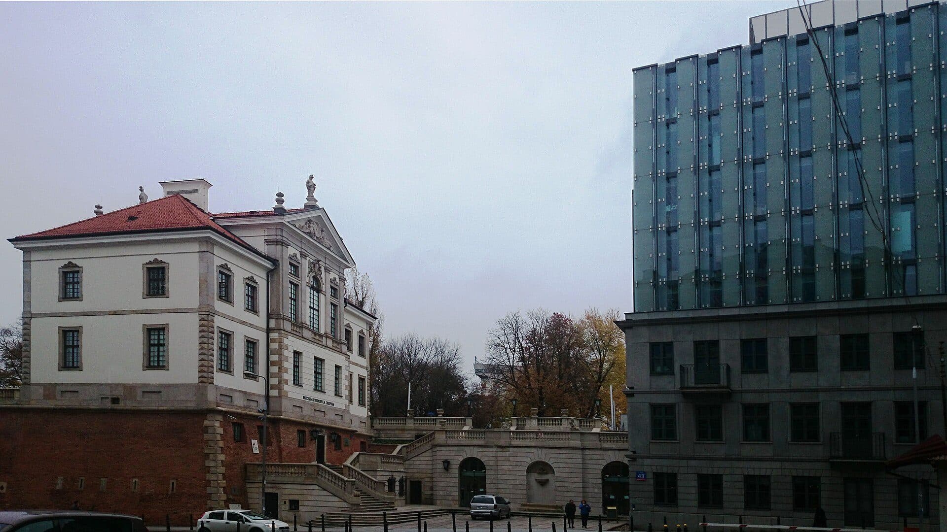 Fachada do Palácio Ostrogski, sede do Instituto Fryderyk Chopin na rua Tamka em Varsóvia