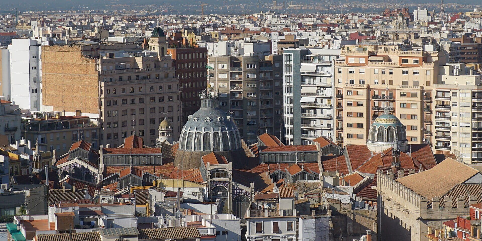 Vista do edifício do Mercat Central de València