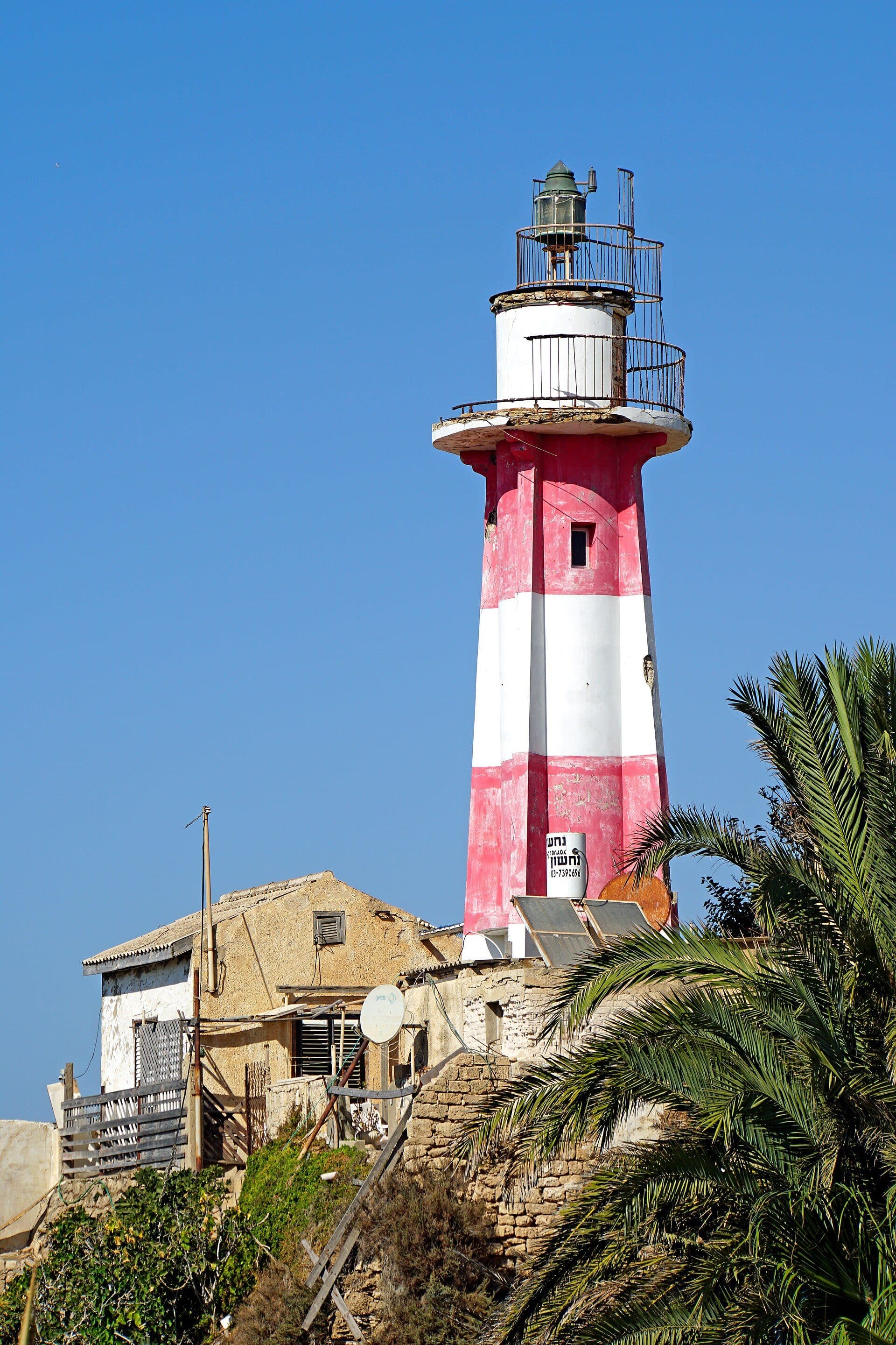 Vista da torre do Farol de Jaffa em Israel