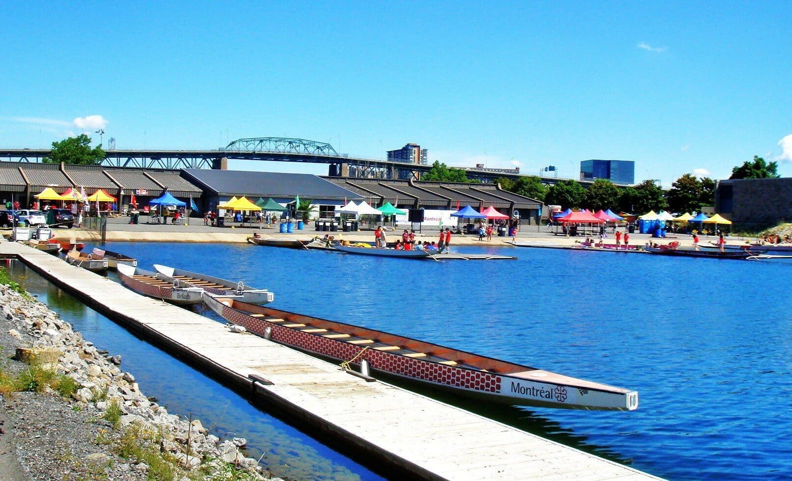 Raia de remo na Île Notre-Dame em Montreal