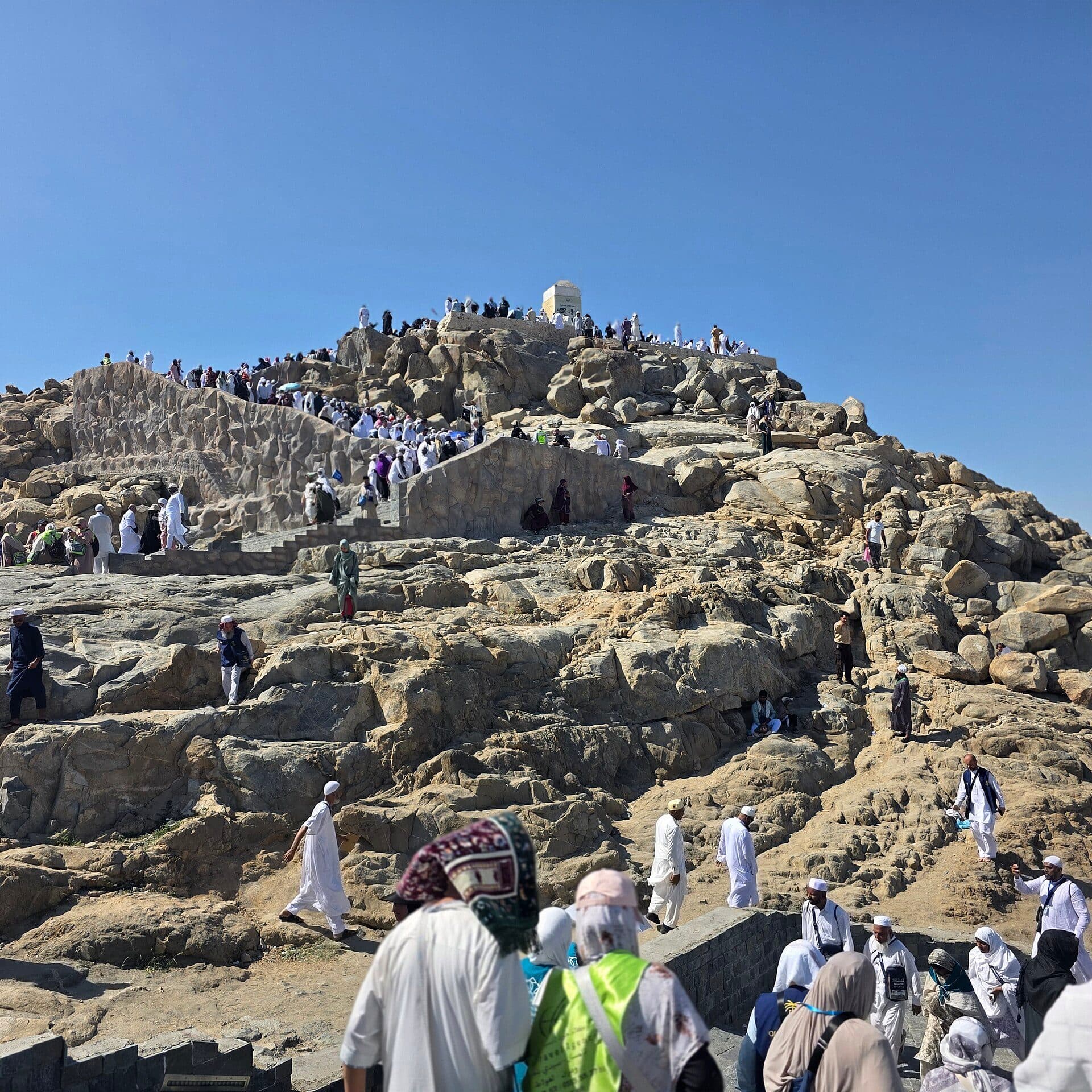 Vista do Monte Arafat, também conhecido como Jabal ar-Rahmah