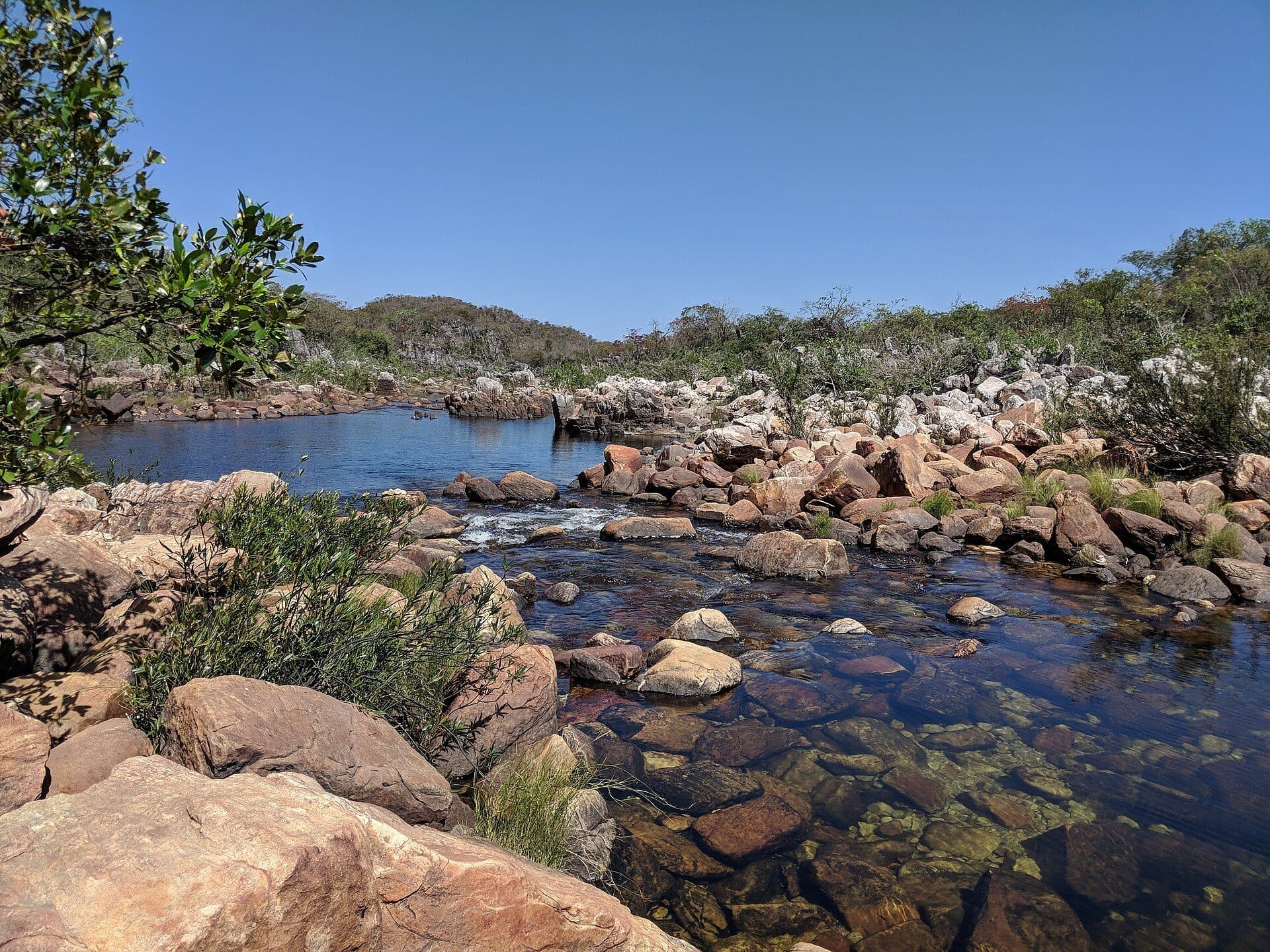 Vista da paisagem no Parque Nacional da Chapada dos Veadeiros