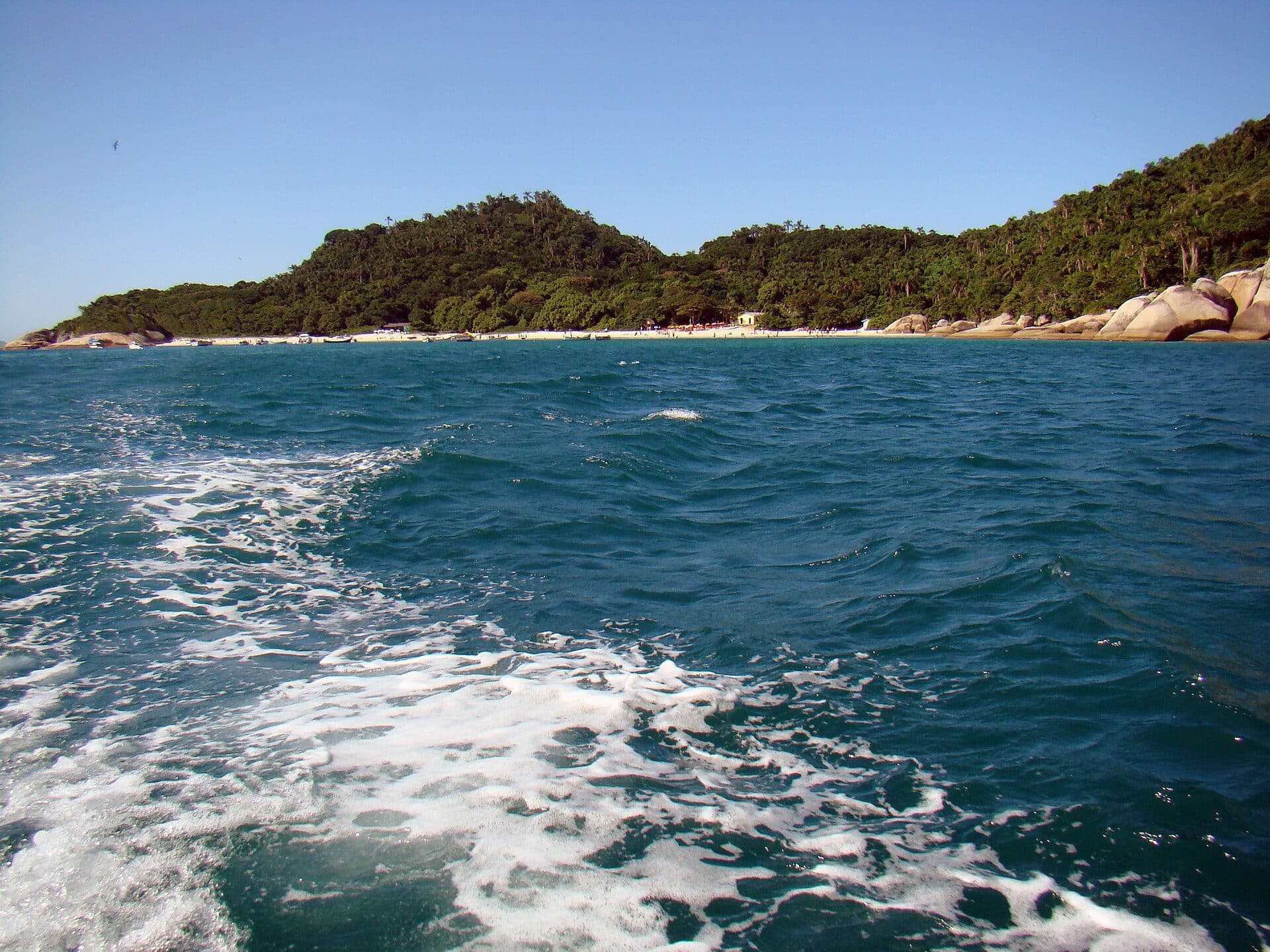 Vista da Ilha do Campeche em Florianópolis