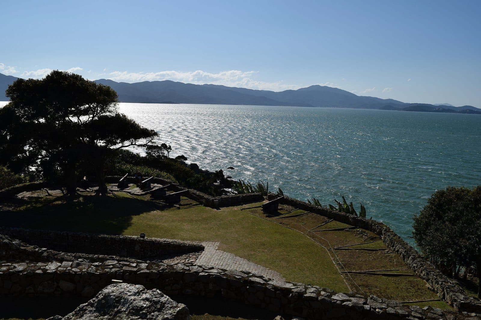 Vista da fortaleza histórica do Forte São José da Ponta Grossa