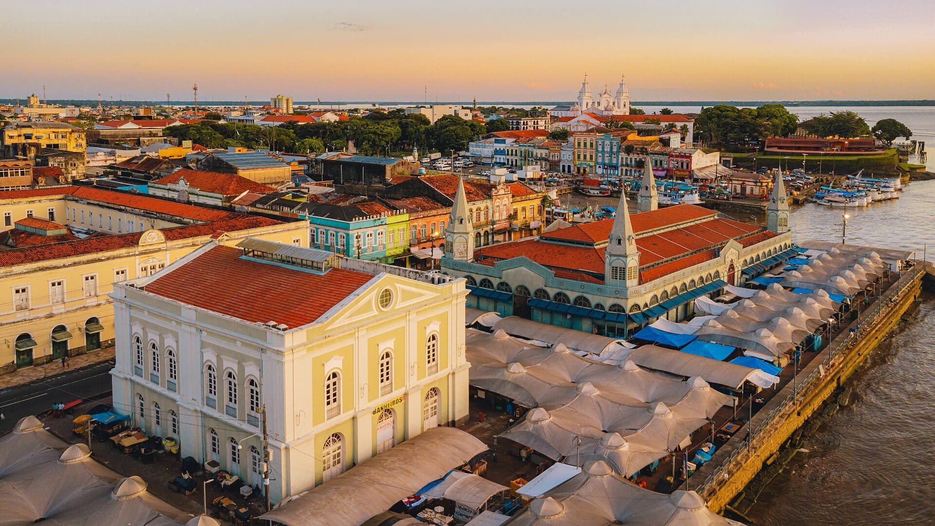 Vista panorâmica do centro histórico de Belém do Pará