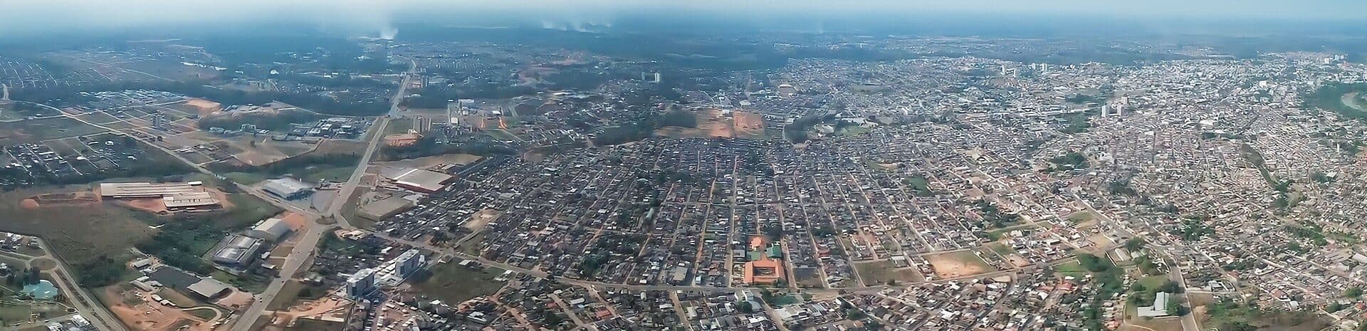 Vista panorâmica da cidade de Rio Branco no Acre