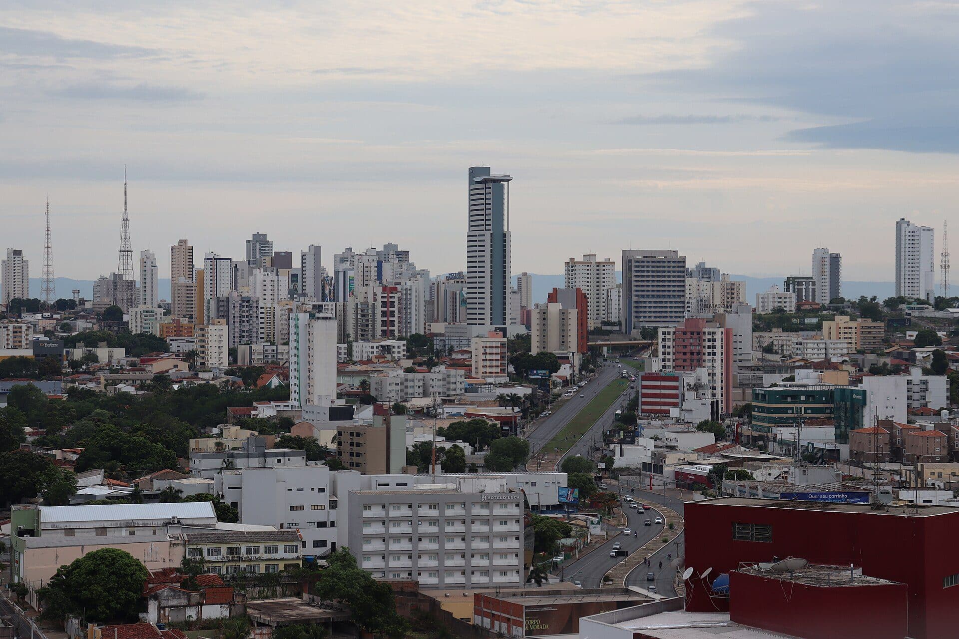 Vista do centro da cidade de Cuiabá