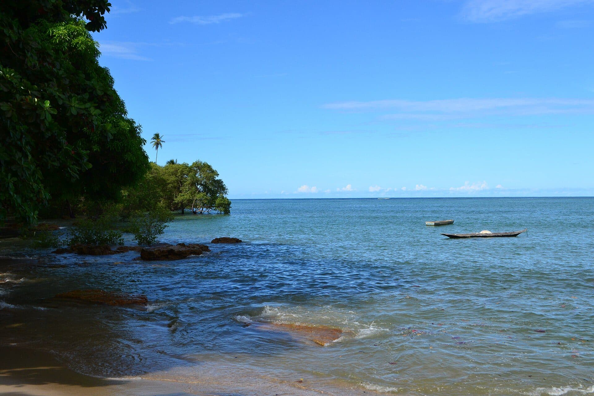 Vista da Praia da Cueira na Ilha de Boipeba