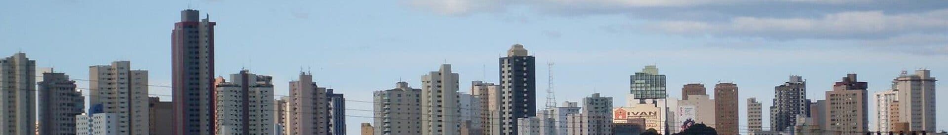 Vista panorâmica do horizonte urbano de Uberlândia, no Triângulo Mineiro