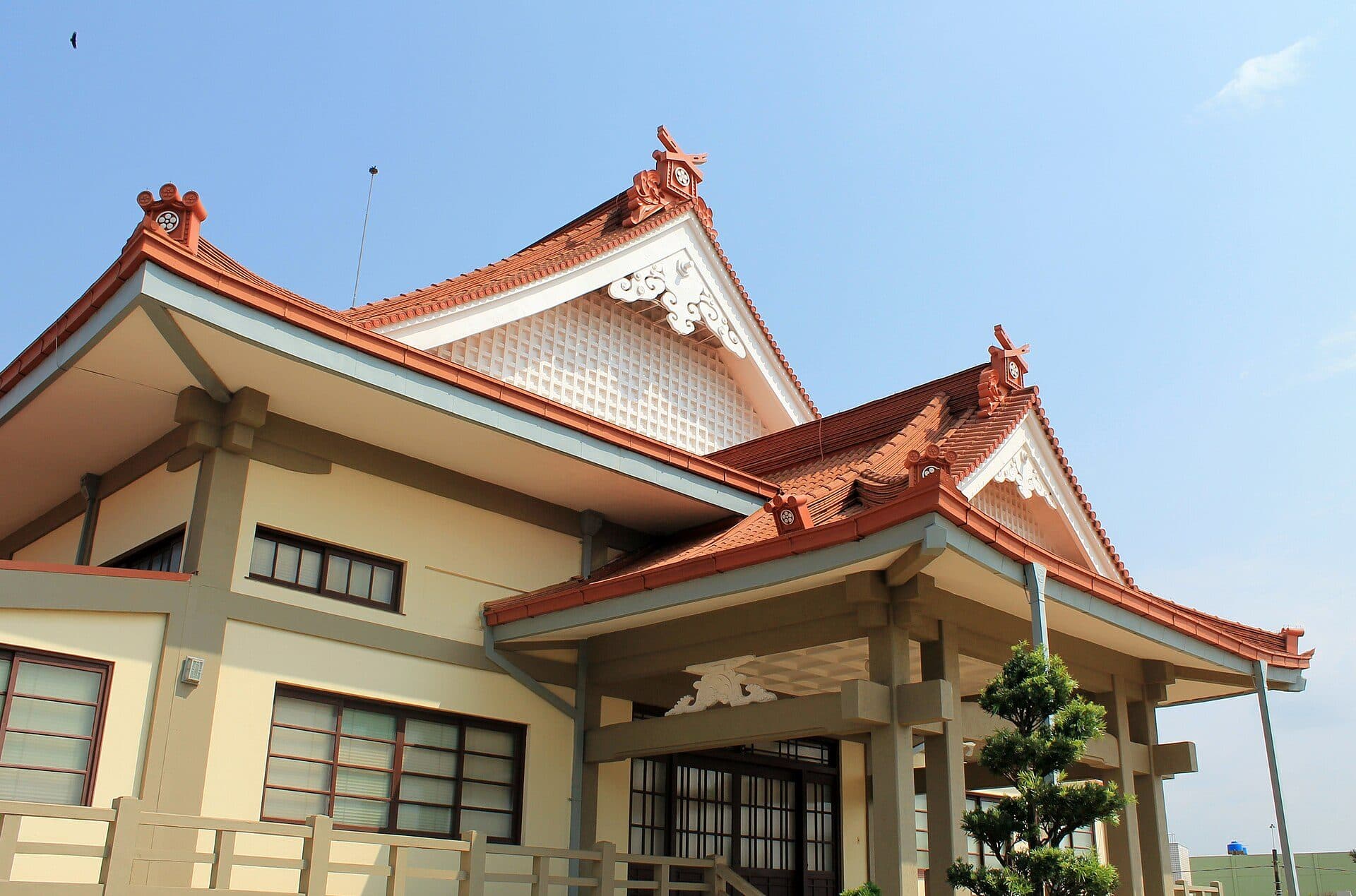 Vista da Igreja Tenrikyo de Dendotyo em Bauru