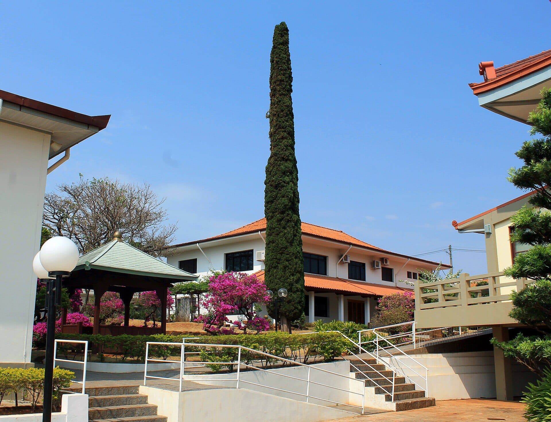 Fachada da Igreja Tenrikyo de Dendotyo em Bauru