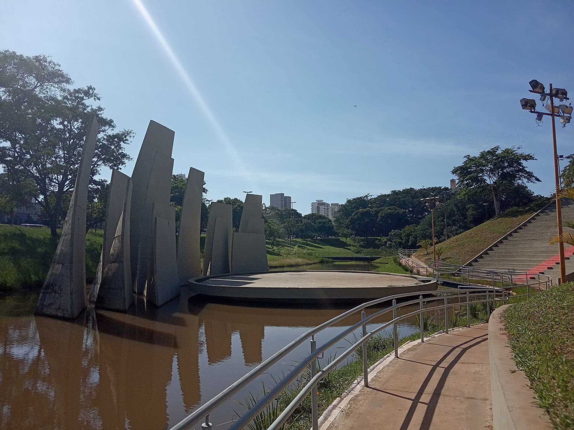 Vista do Parque Vitória Régia localizado em Bauru