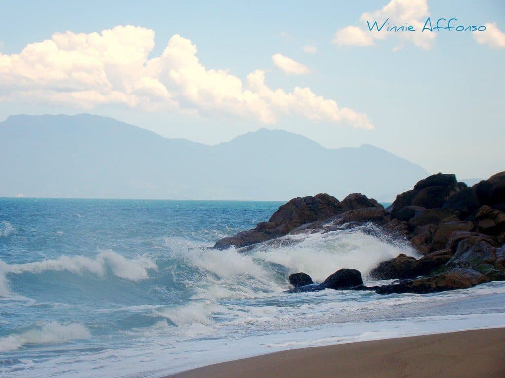 Vista da Praia do Capricórnio em Caraguatatuba