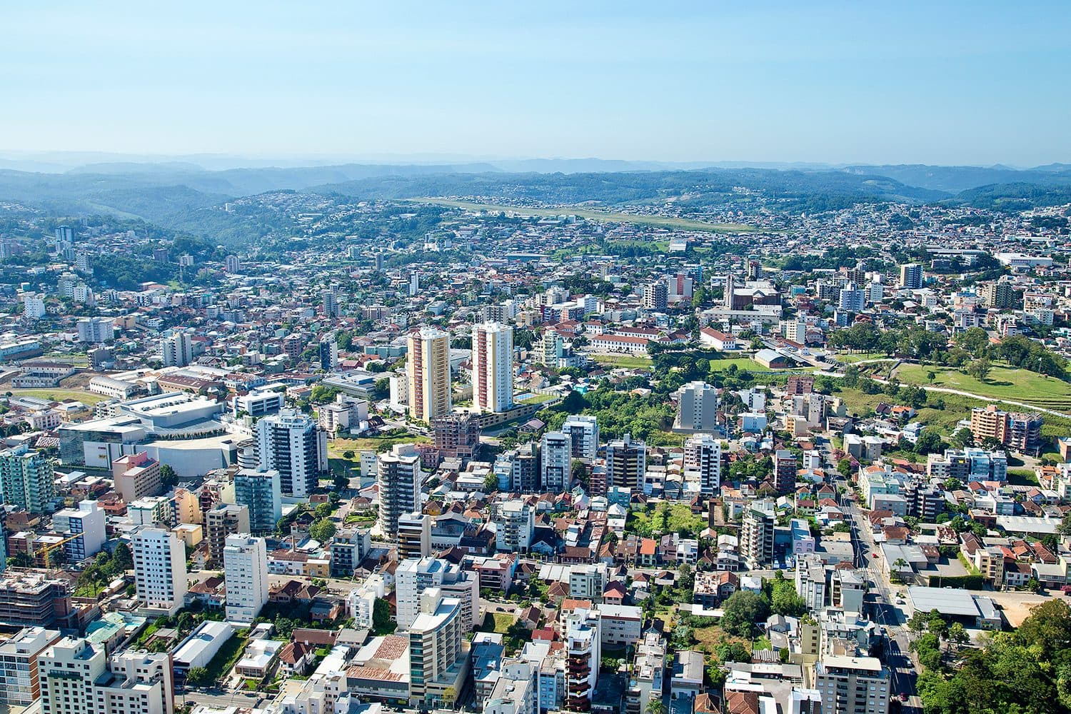 Vista panorâmica da cidade de Caxias do Sul