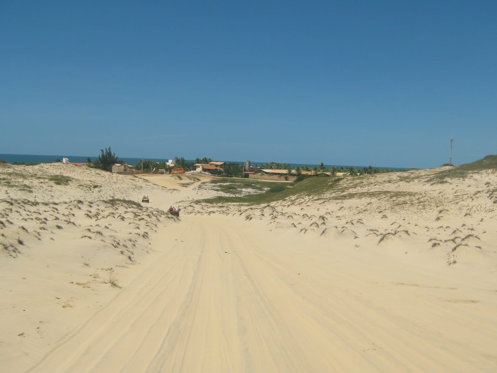 Paisagem da cidade de Beberibe no litoral do Ceará