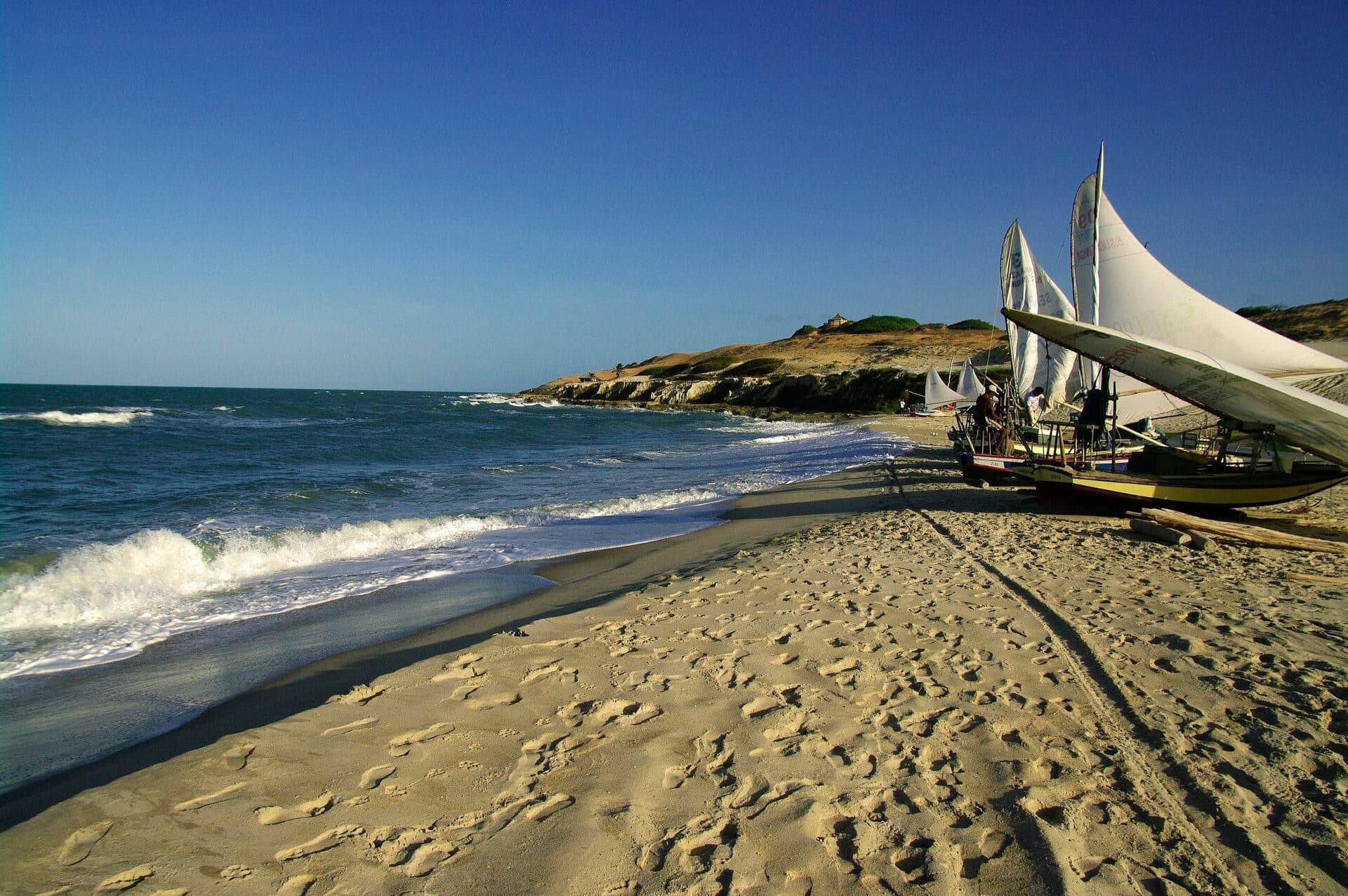 Vista da praia de Barra de Sucatinga