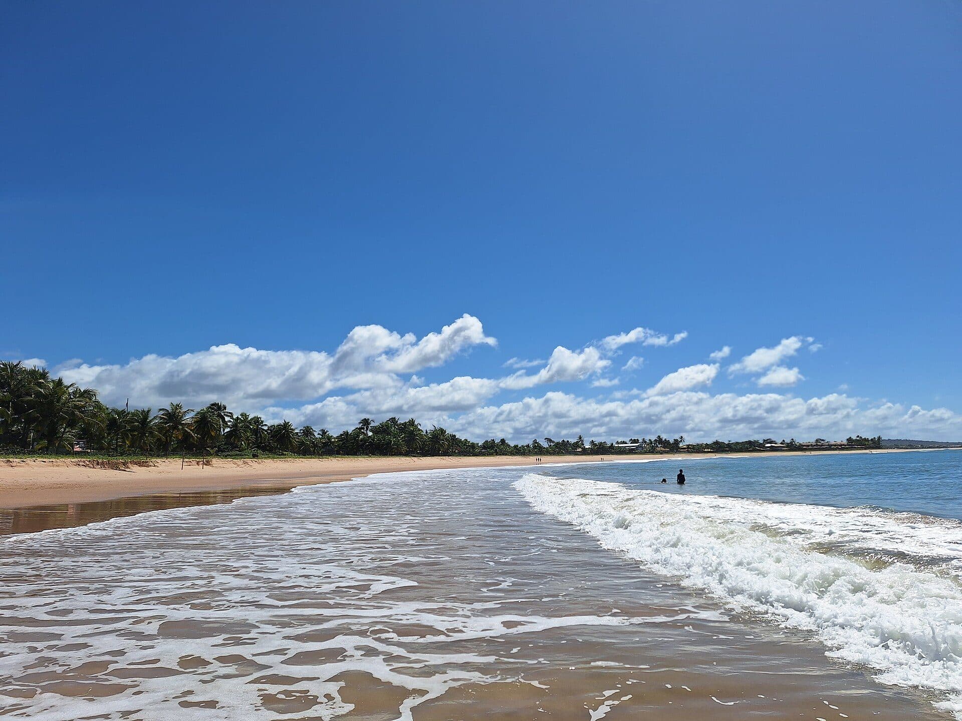 Vista da Praia de Itacimirim em Camaçari, Bahia
