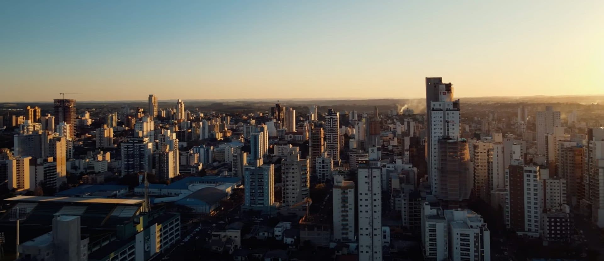 Vista parcial do centro da cidade de Chapecó em Santa Catarina