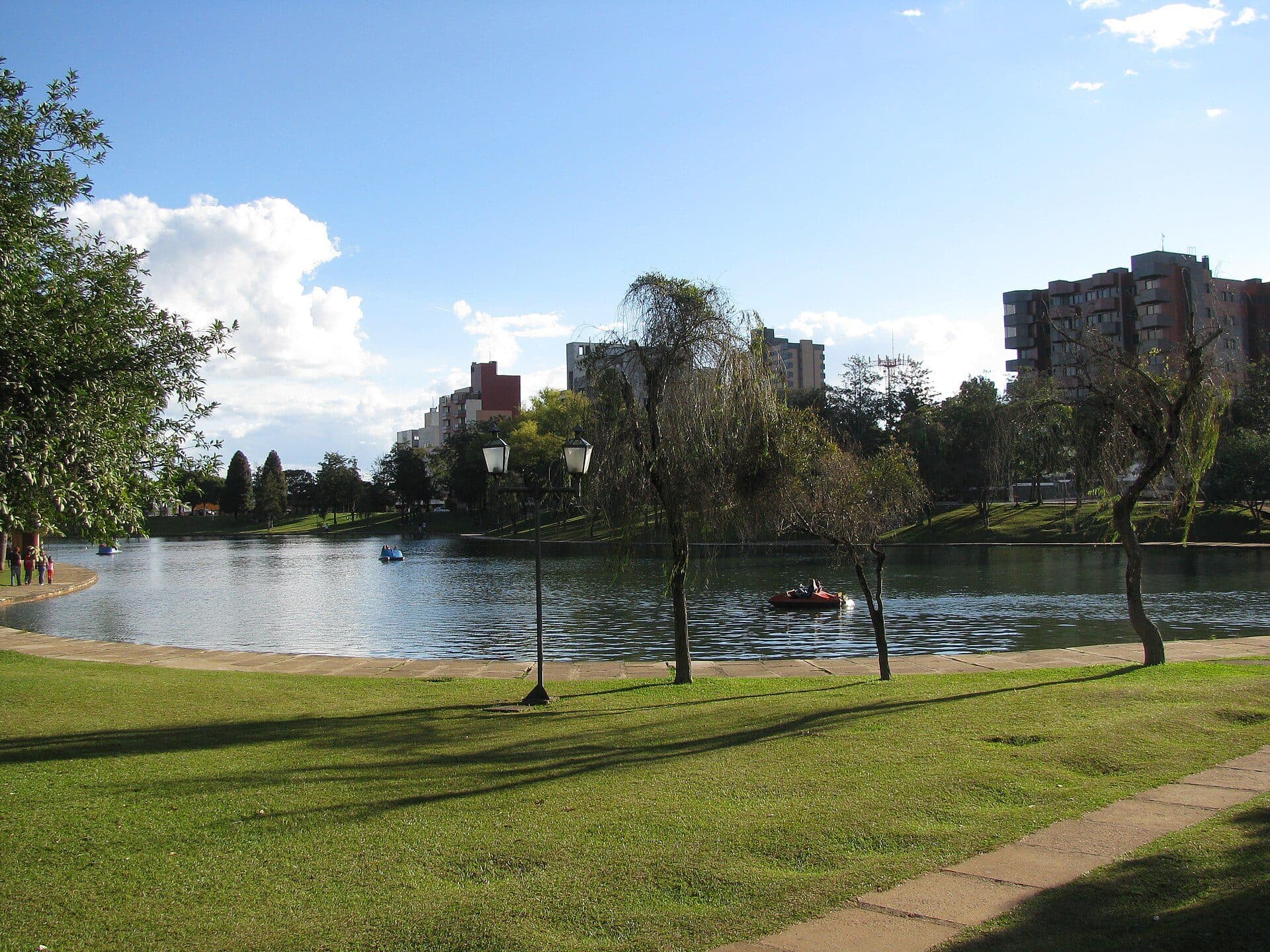 Vista da Lagoa das Lágrimas na cidade de Guarapuava