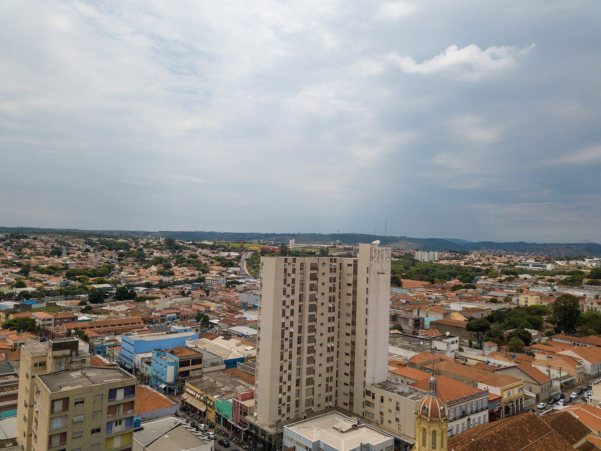 Vista aérea panorâmica da cidade de Itu